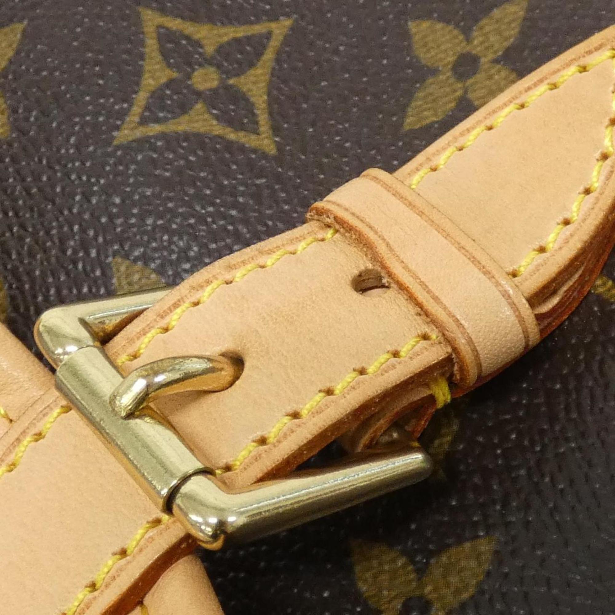 Louis Vuitton Marron Coated Canvas Shoulder Bag (Pre-Owned)