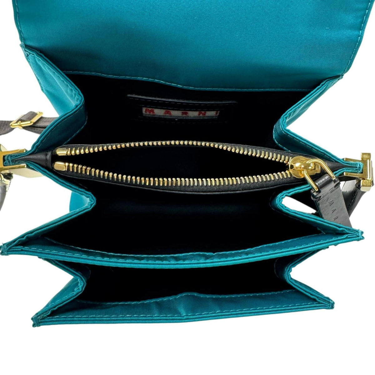 Marni Blue Green Nylon Shoulder Bag (Pre-Owned)