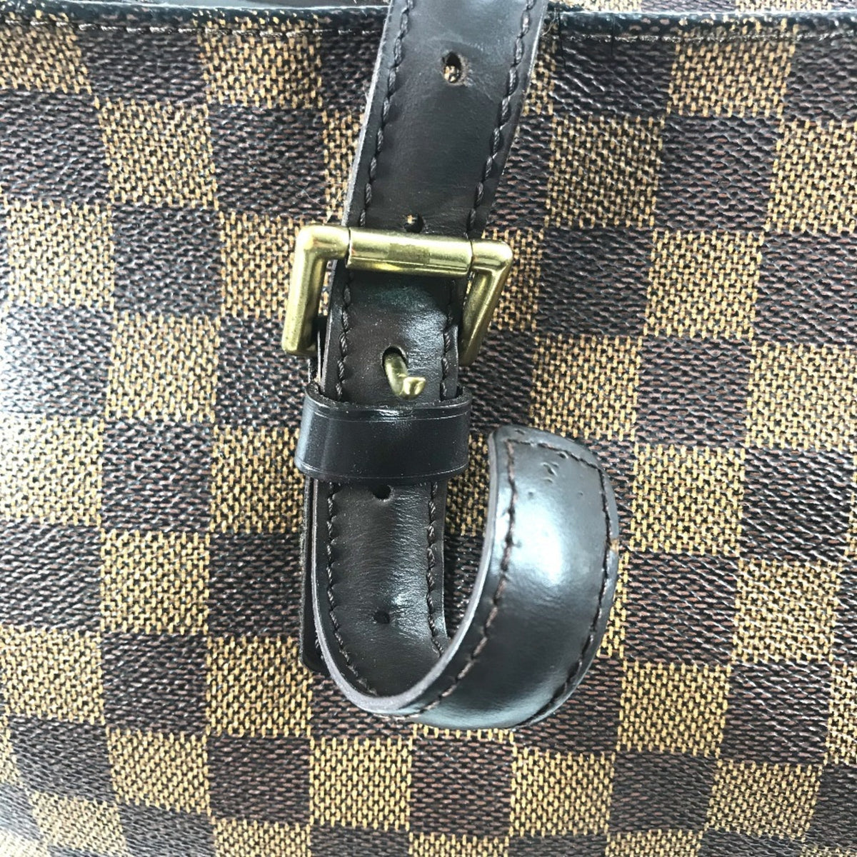 Louis Vuitton Brown Damier Canvas Shoulder Bag Tote Bag (Pre-Owned)