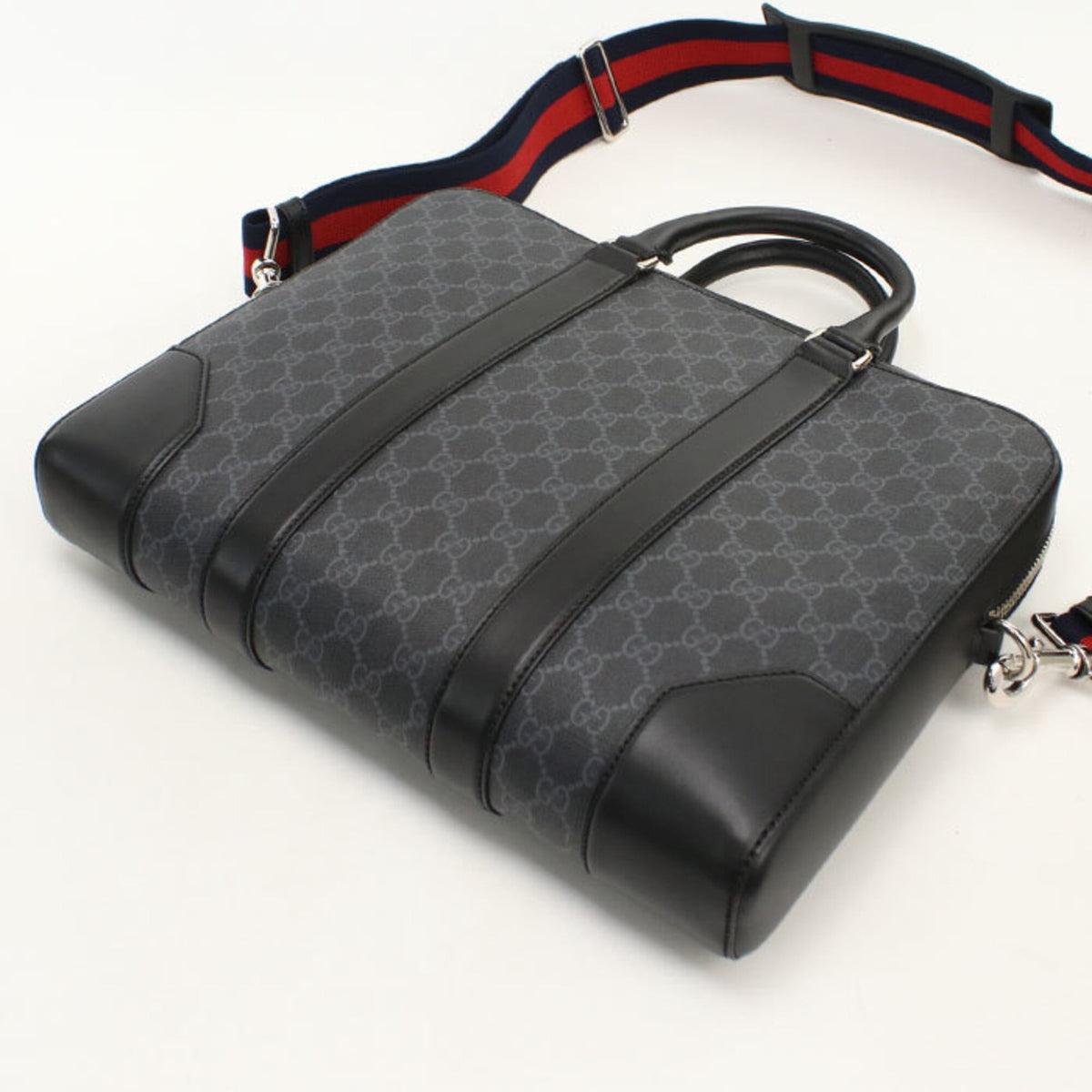 Gucci Black Pvc Briefcase (Pre-Owned)