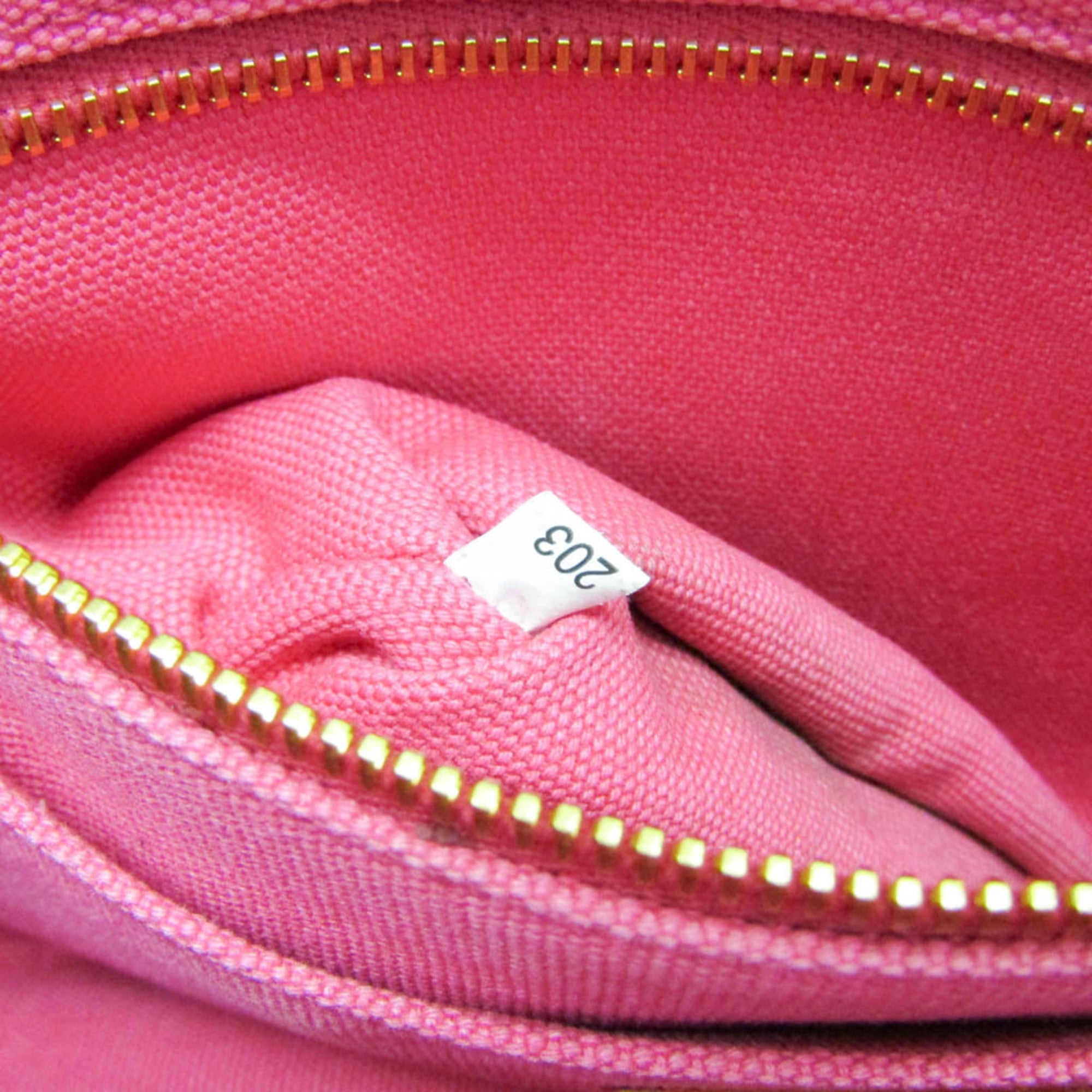 Prada Canapa Pink Canapa Shoulder Bag Tote Bag (Pre-Owned)