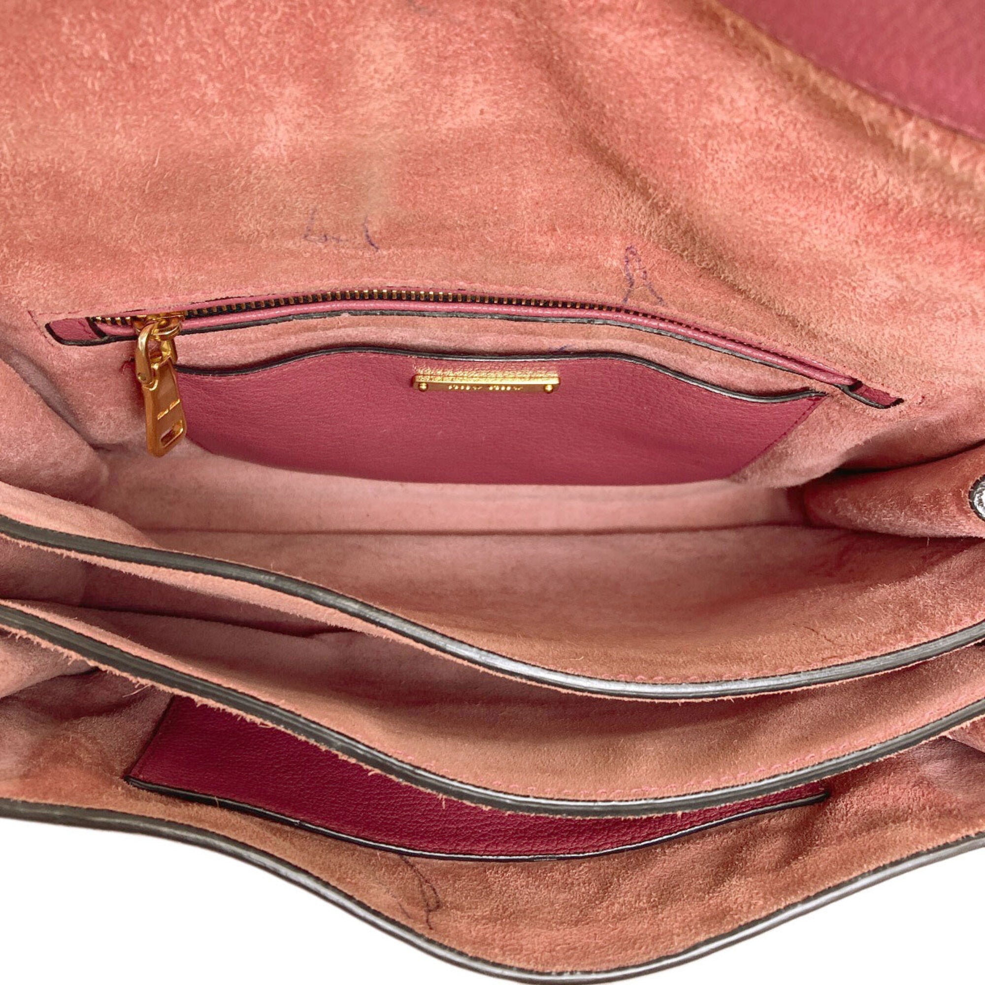 Miu Miu Pink Leather Handbag (Pre-Owned)
