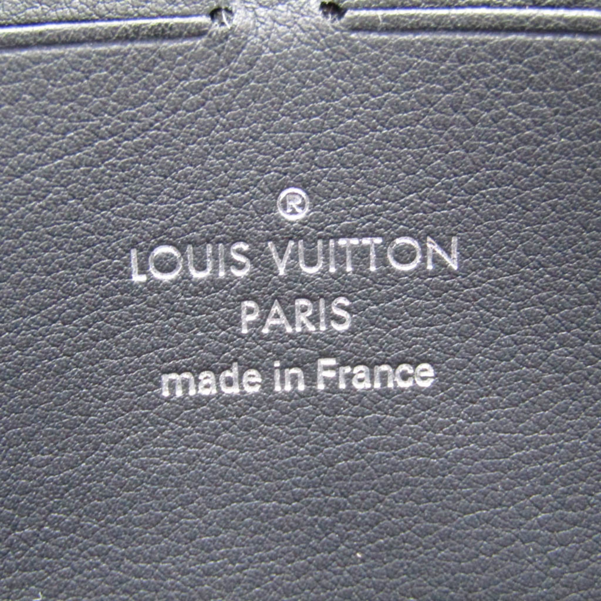 Louis Vuitton Mahina Noir Mahina Leather Long Wallet (Bi-Fold) (Pre-Owned)