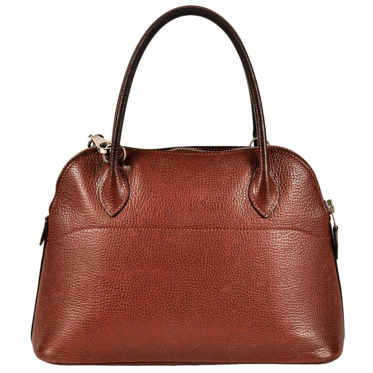 Hermes Rouge H Courchevel Leather Handbag (Pre-Owned)