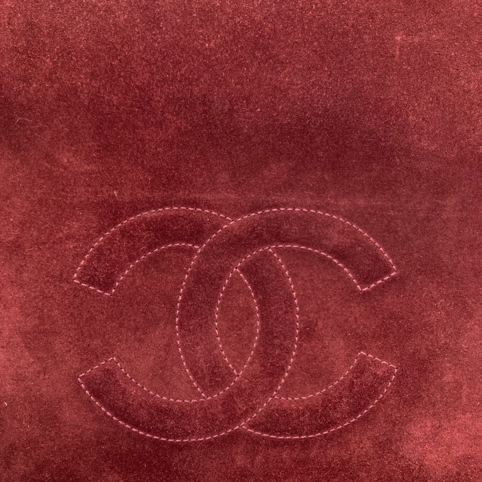Chanel Bordeaux Leather Tote Bag (Pre-Owned)