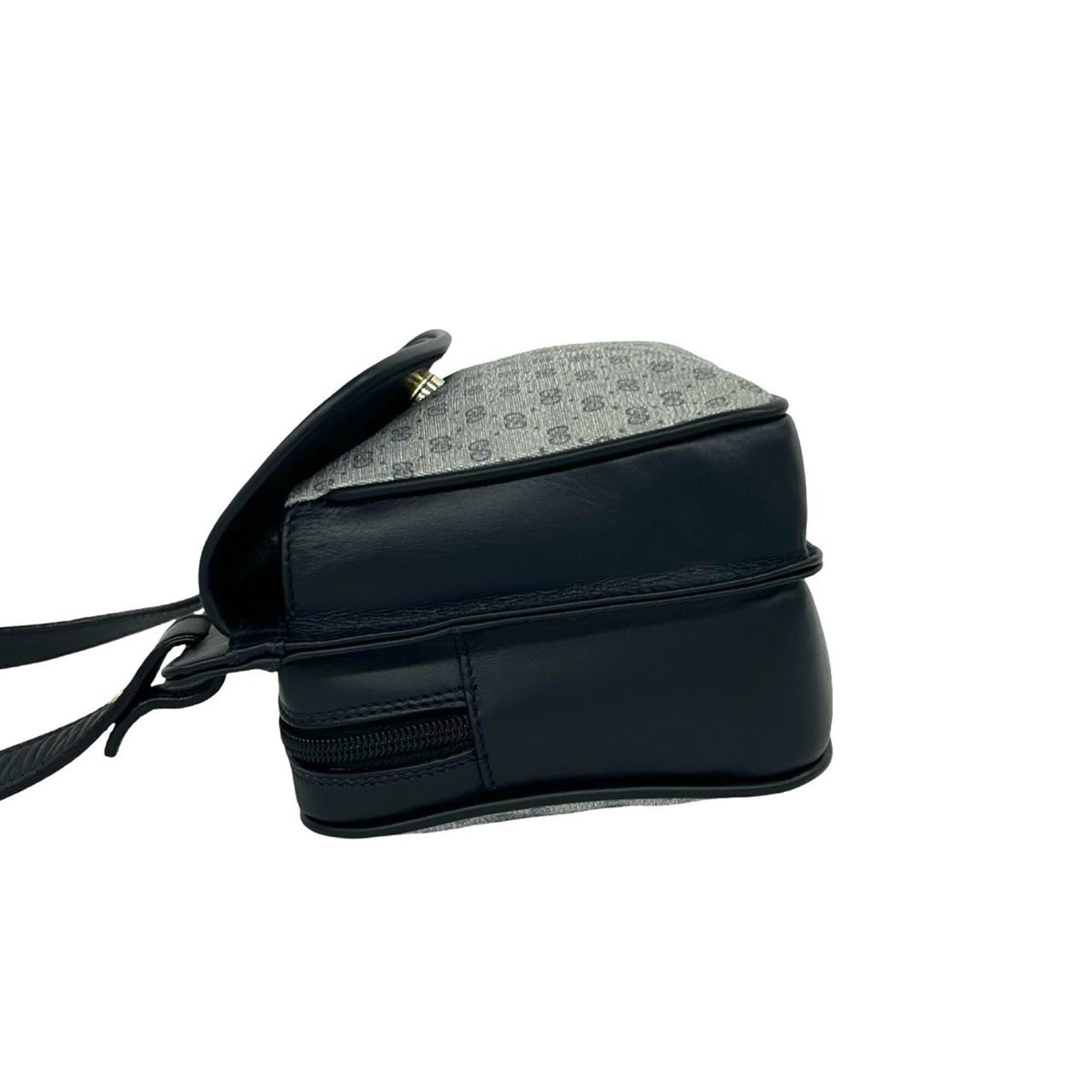 Gucci Navy Leather Pvc Pochette Shoulder Bag (Pre-Owned)