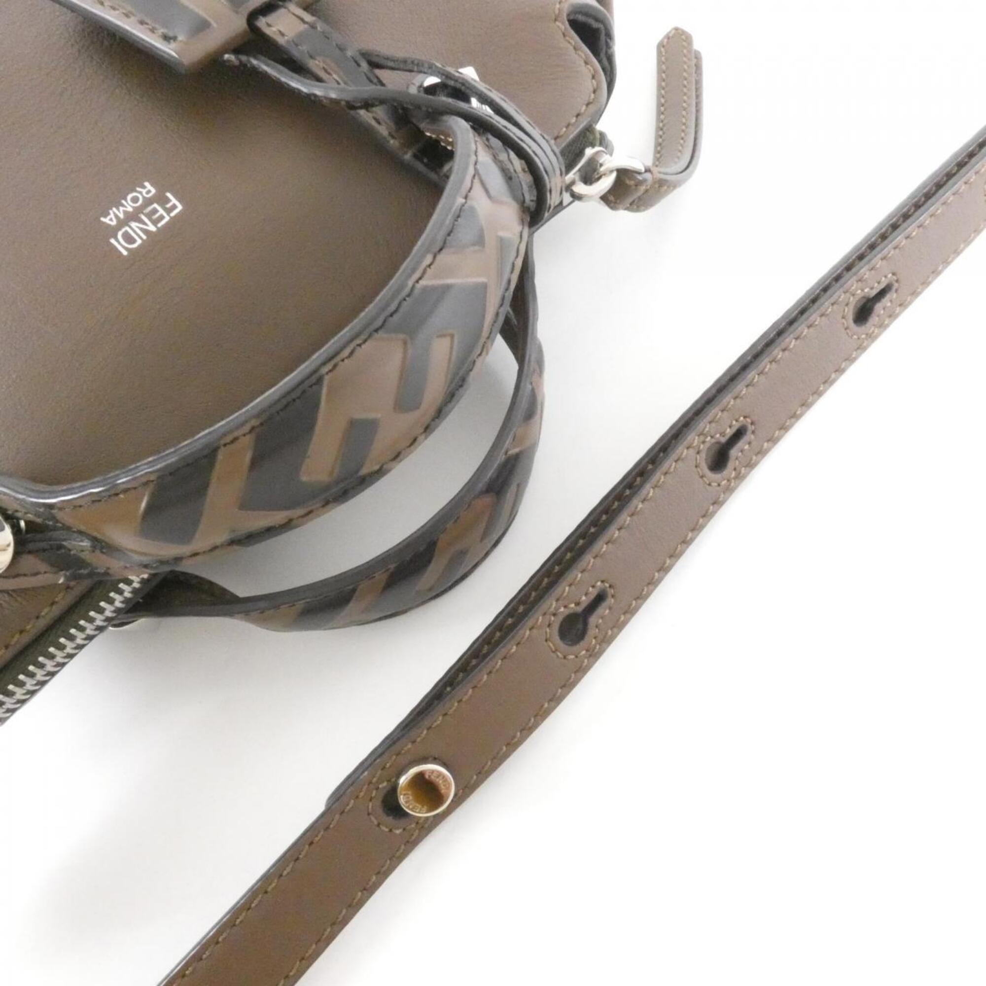 Fendi Brown Leather Handbag (Pre-Owned)