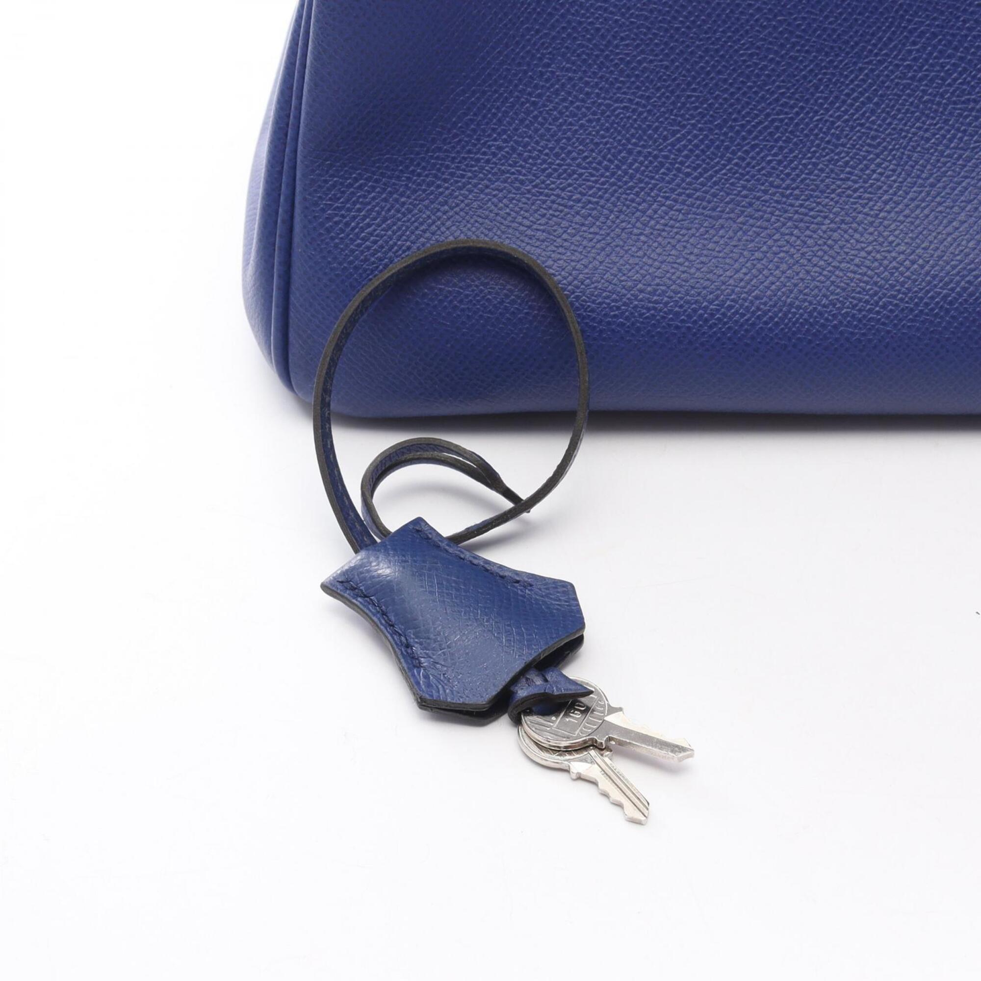 Hermes Blue Epsom Leather Handbag (Pre-Owned)