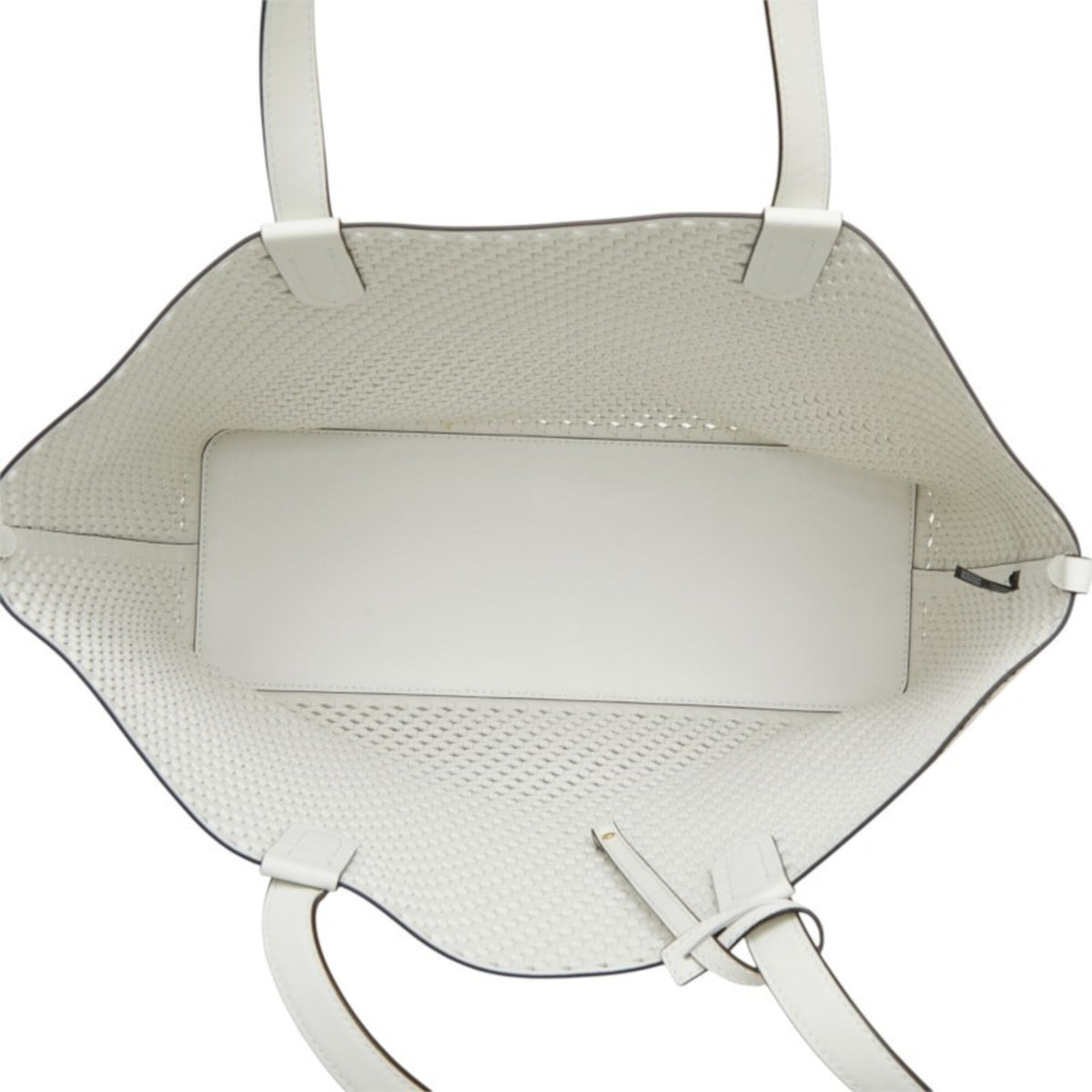 Michael Kors White Leather Pouch Shoulder Bag Tote Bag (Pre-Owned)