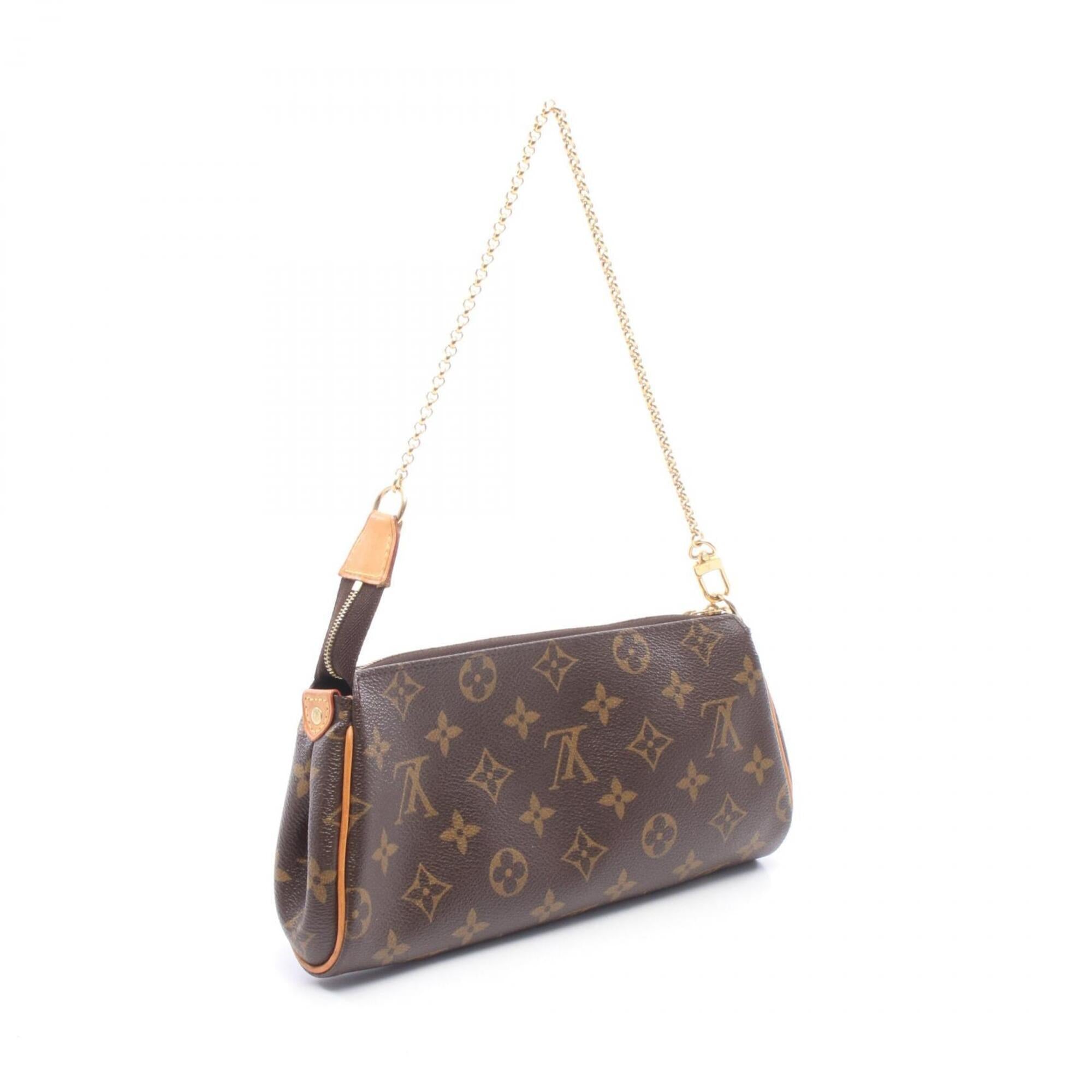 Louis Vuitton Brown Coated Canvas Leather Handbag Shoulder Bag (Pre-Owned)