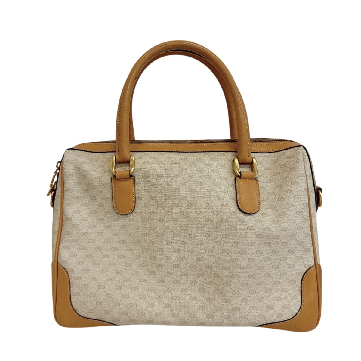 Gucci Microguccissima Beige Pvc Handbag (Pre-Owned)