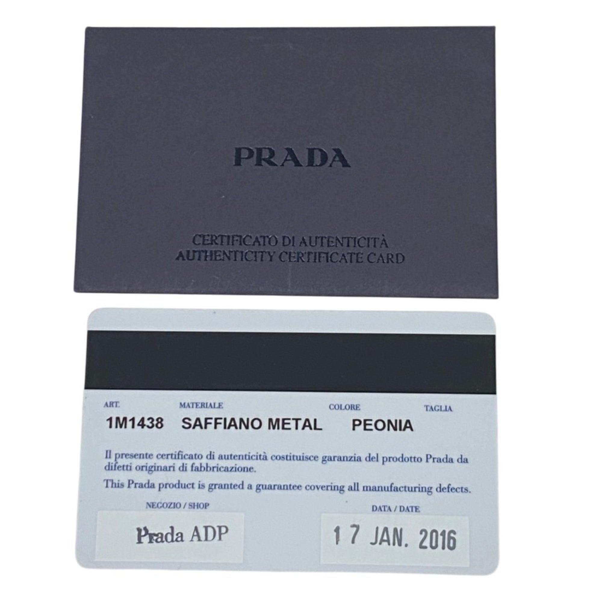 Prada Pink Saffiano Wallet (Bi-Fold) (Pre-Owned)
