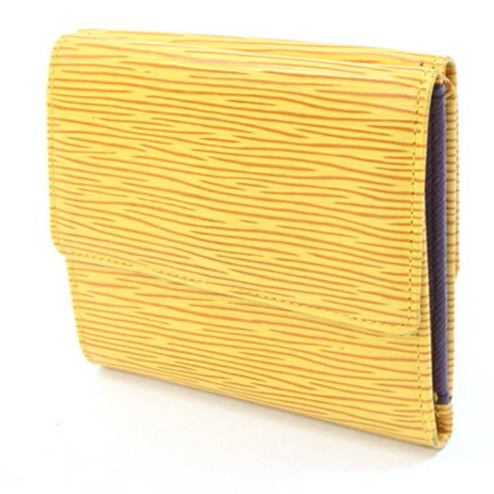Louis Vuitton Epi Yellow Epi Leather Wallet (Tri-Fold) (Pre-Owned)