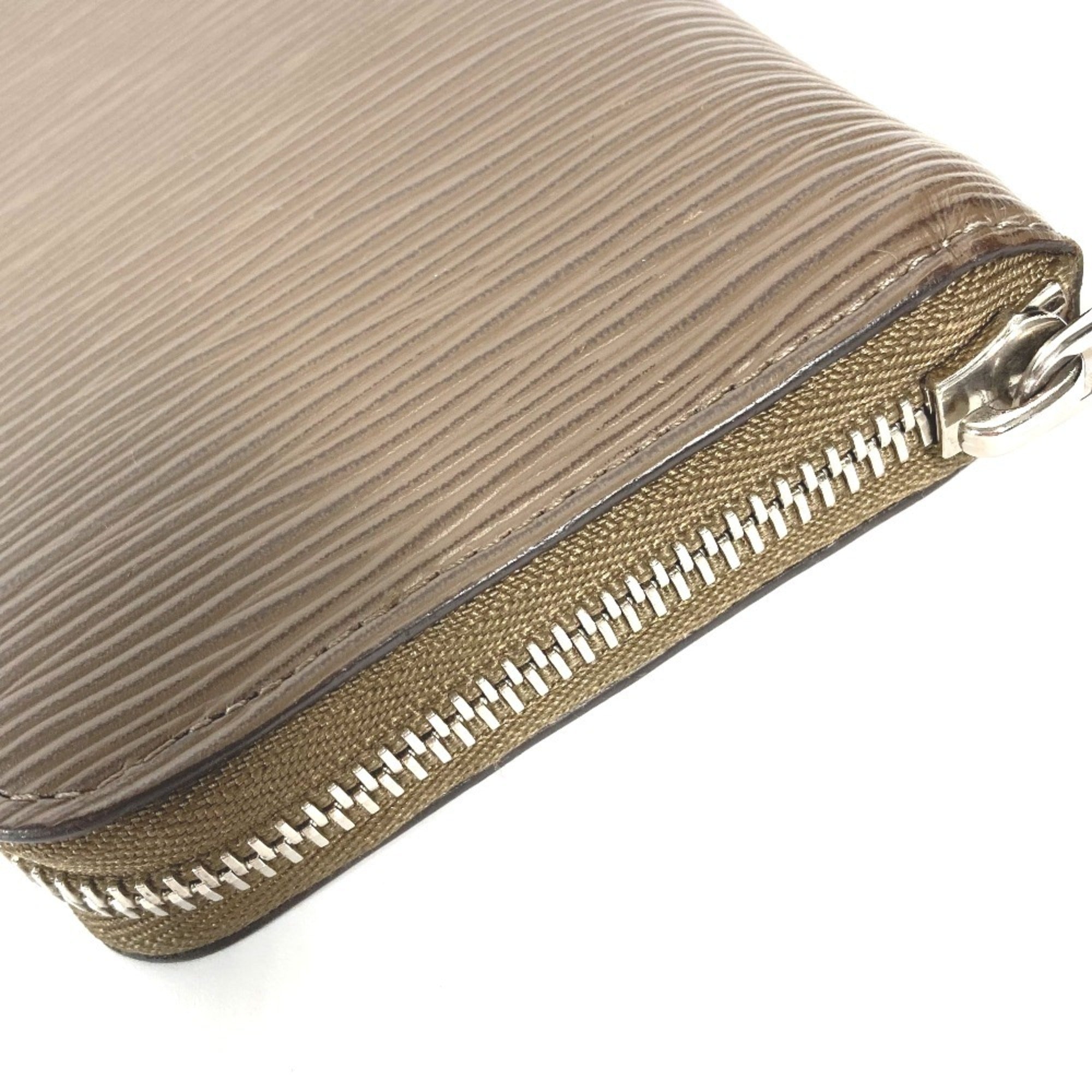 Louis Vuitton Epi Brown Taupe Epi Leather Long Wallet (Bi-Fold) (Pre-Owned)