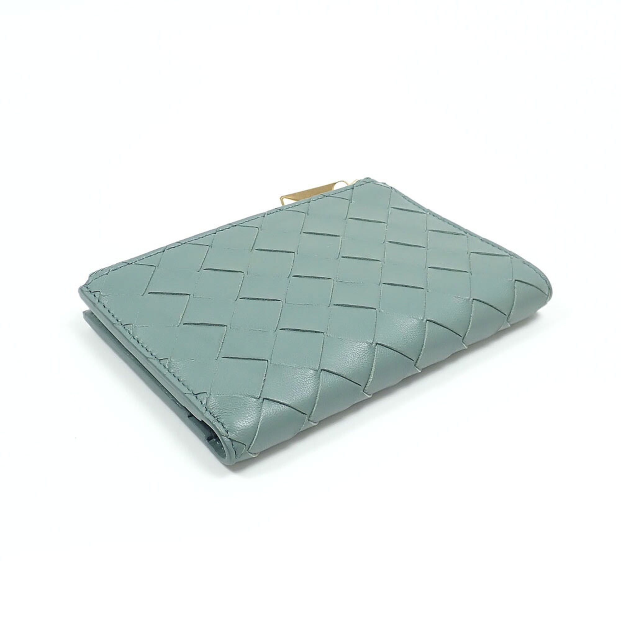 Bottega Veneta Green Leather Wallet (Bi-Fold) (Pre-Owned)