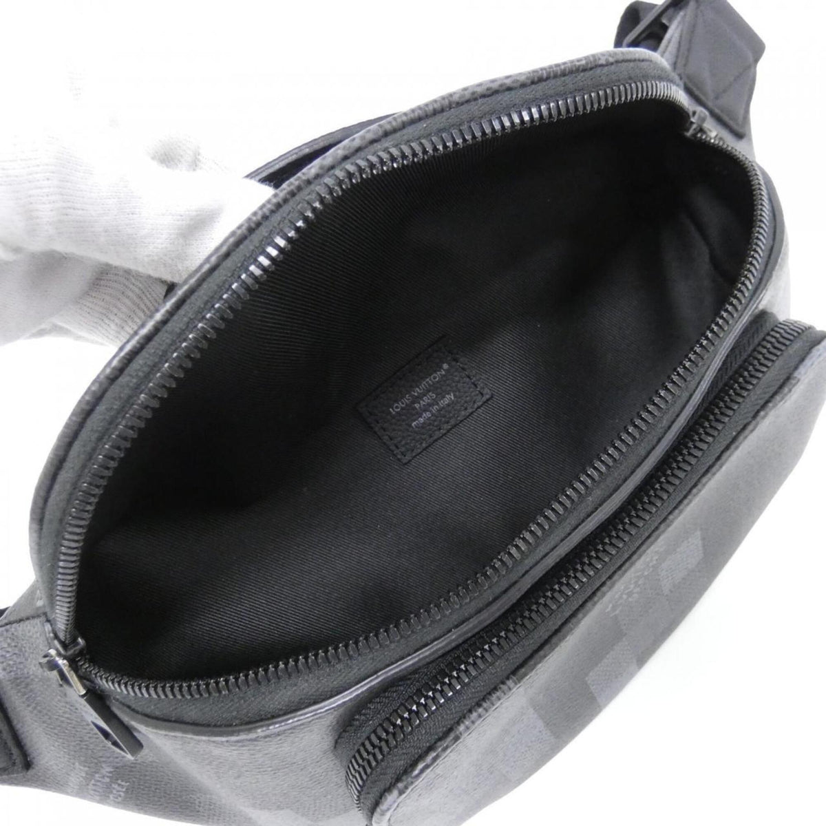 Louis Vuitton Black Coated Canvas Shoulder Bag (Pre-Owned)