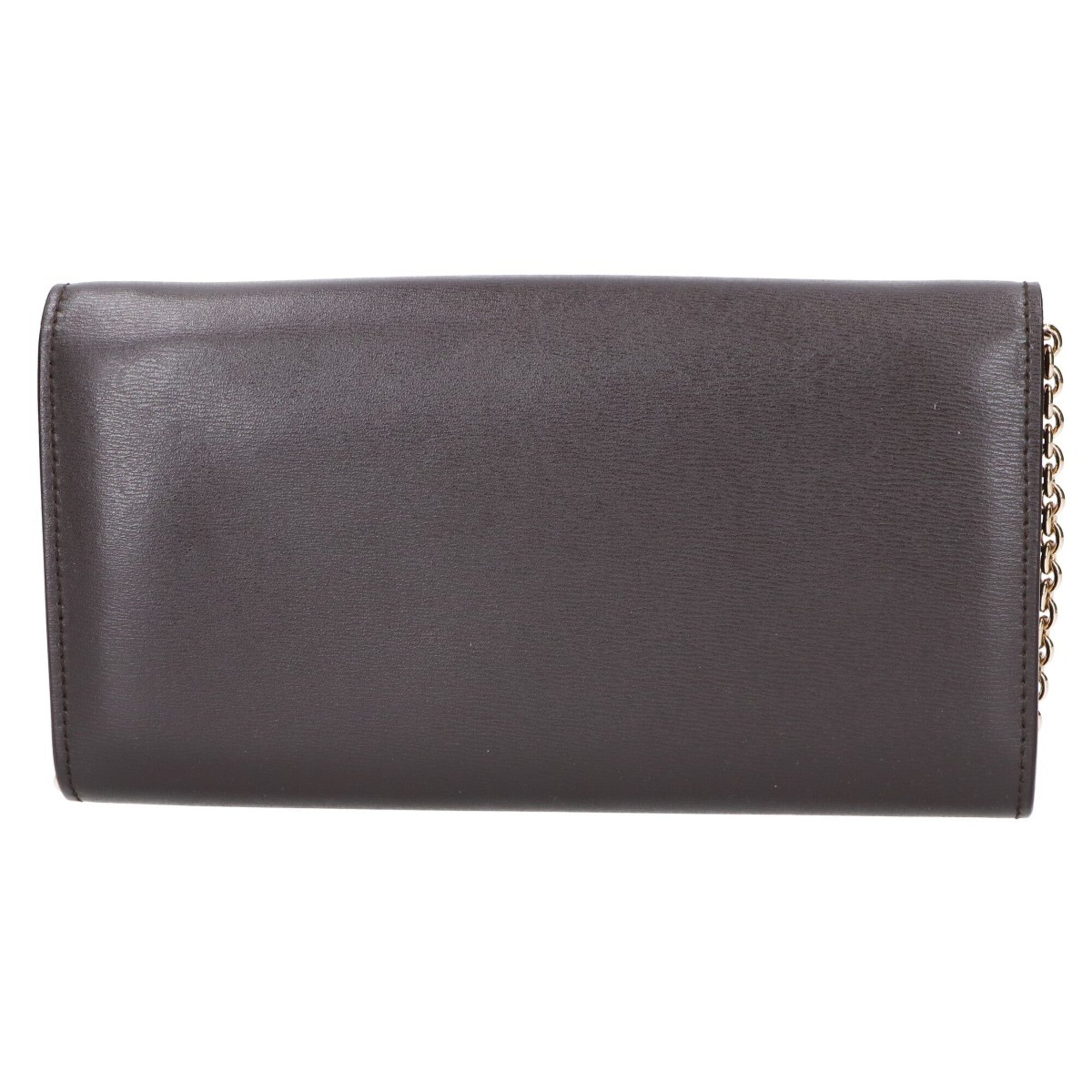 Salvatore Ferragamo Gray Leather Shoulder Bag (Pre-Owned)