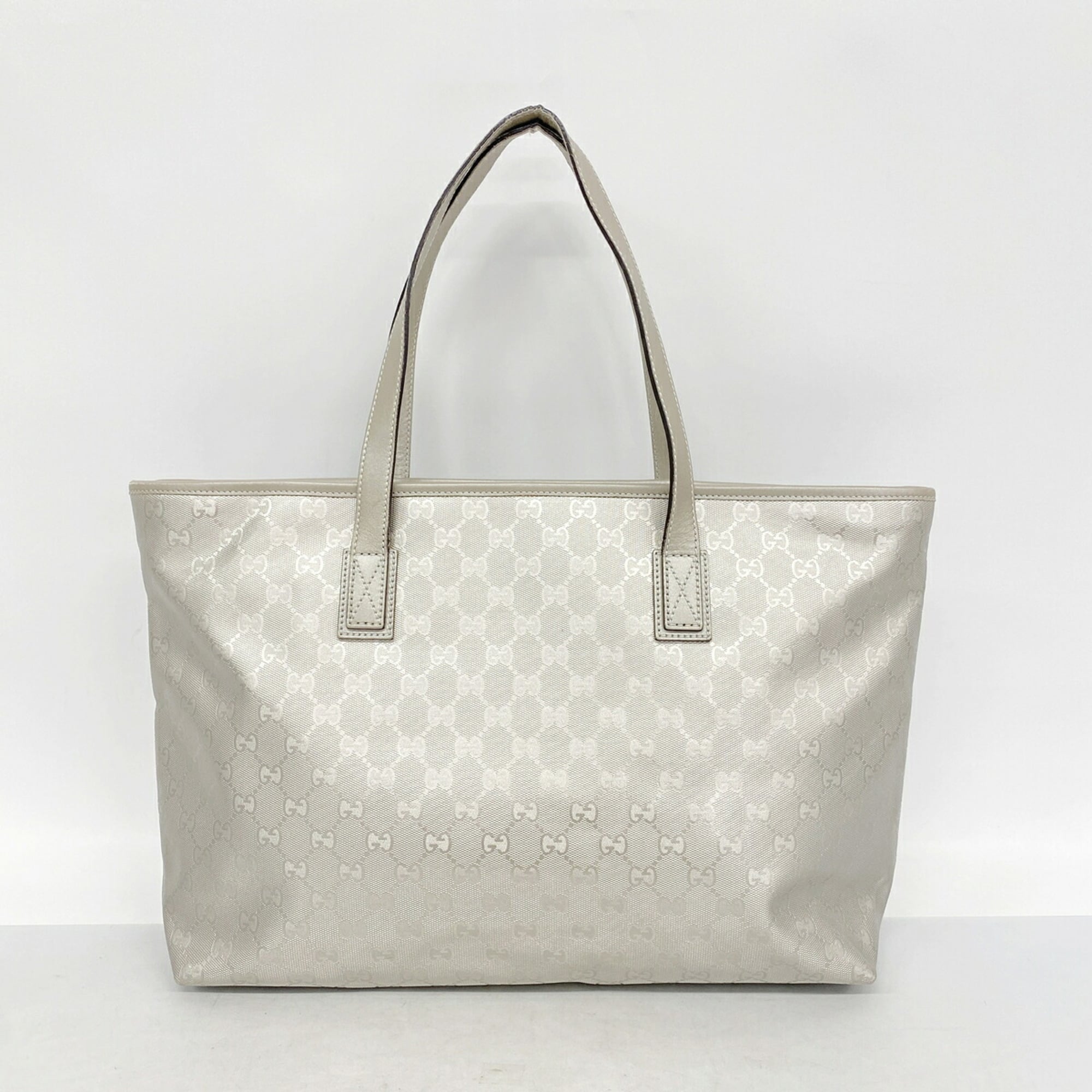 Gucci Silver Pvc Tote Bag (Pre-Owned)