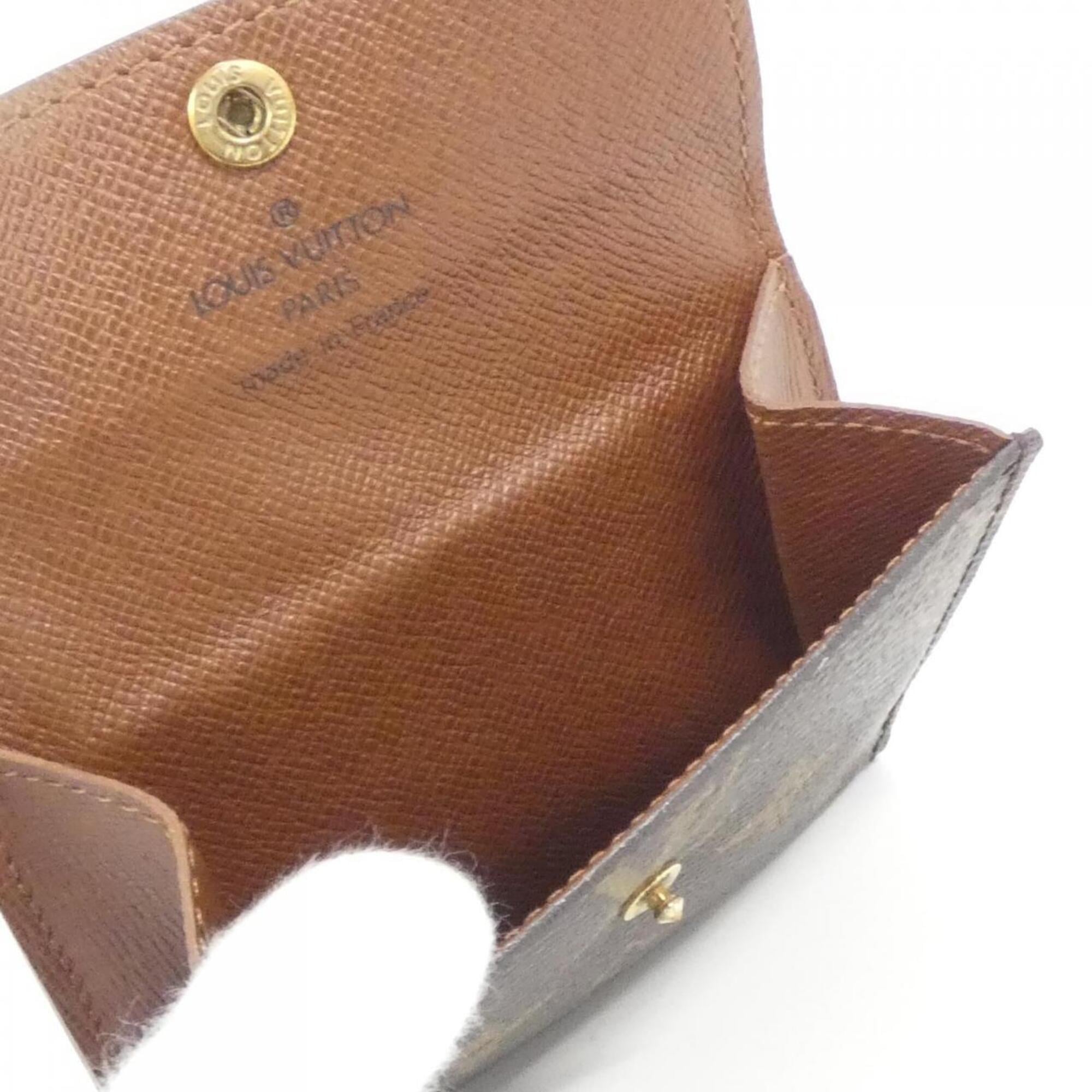 Louis Vuitton Marron Coated Canvas Coin Purse/Coin Case (Pre-Owned)