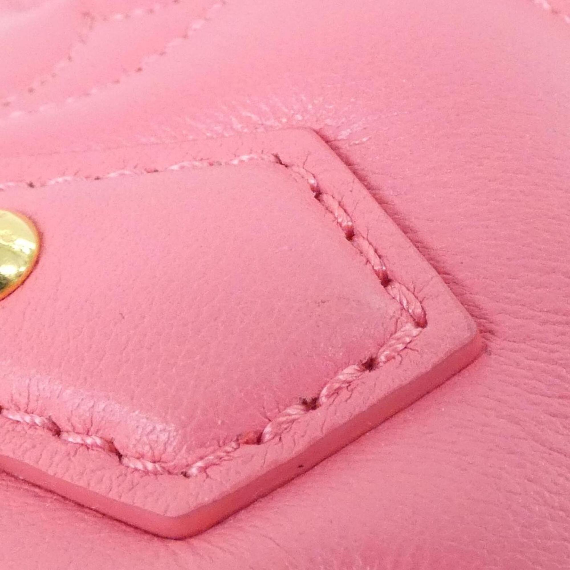 Louis Vuitton Pink Leather Shoulder Bag (Pre-Owned)