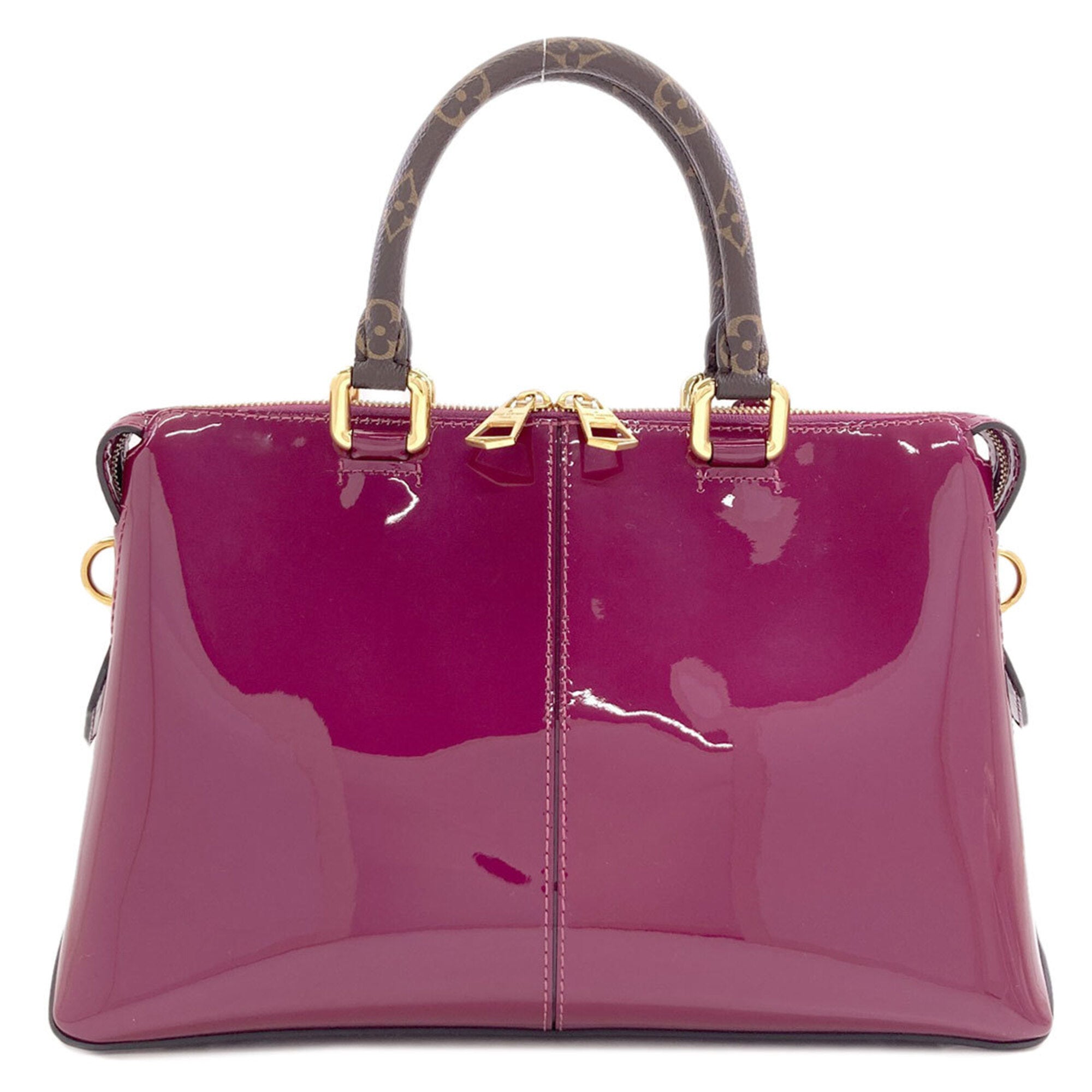 Louis Vuitton Magenta Vernis Handbag (Pre-Owned)