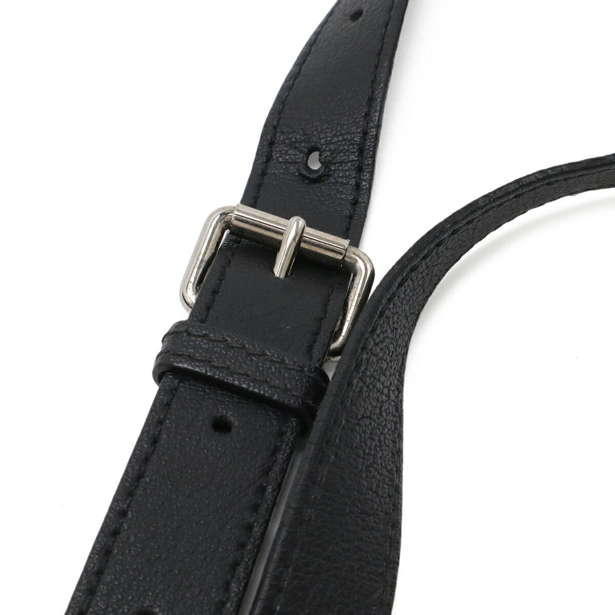Yves Saint Laurent Black Leather Pouch Shoulder Bag (Pre-Owned)