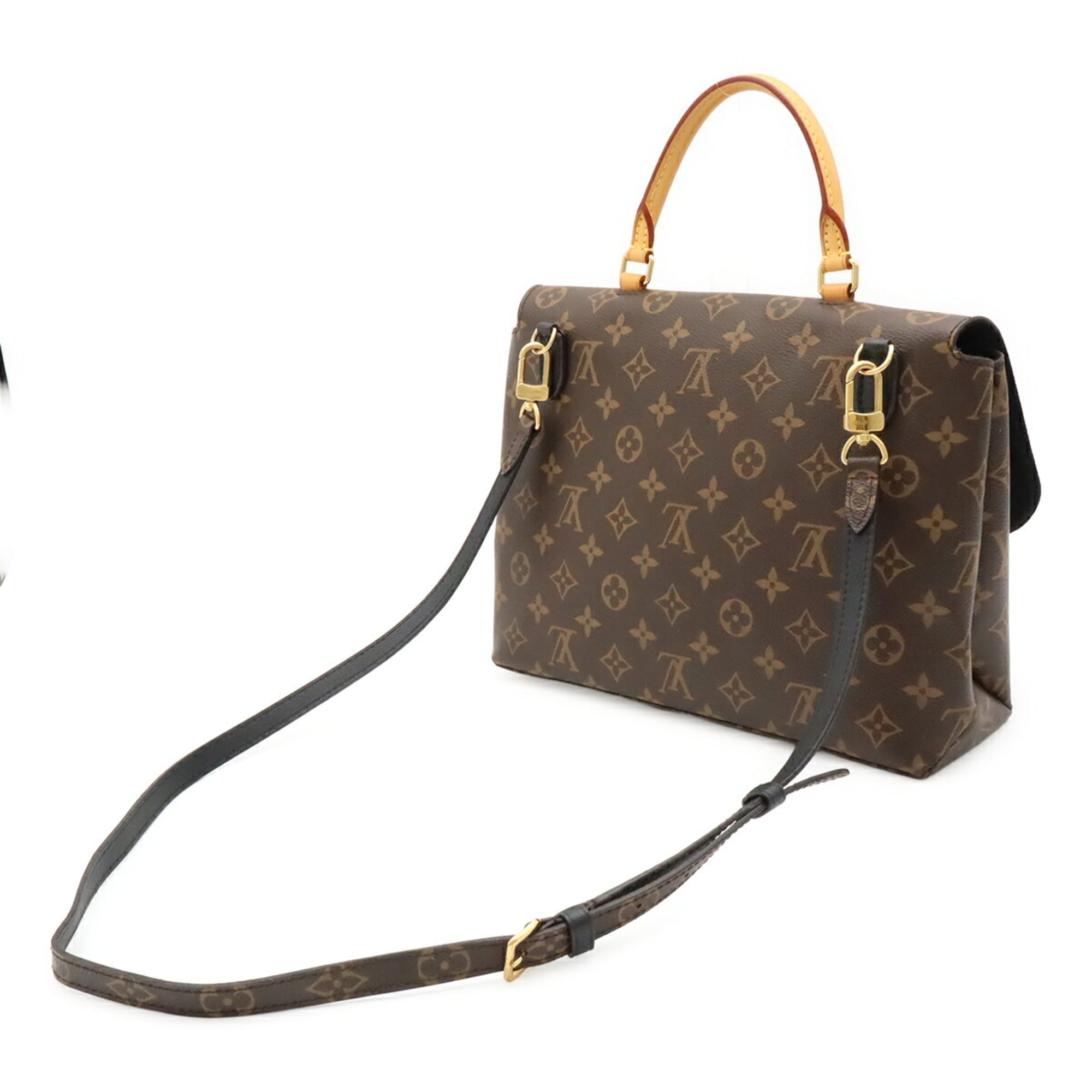 Louis Vuitton Black Noir Monogram Handbag Shoulder Bag (Pre-Owned)