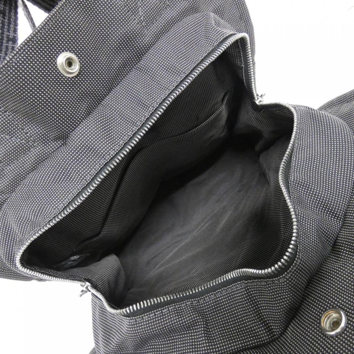 Hermes Black Canvas Backpack (Pre-Owned)
