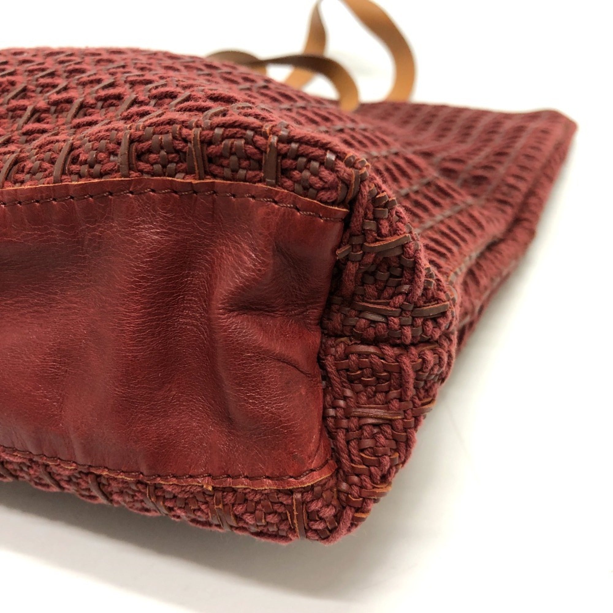 Hermes Ahmedabad Brown Canvas Handbag Tote Bag (Pre-Owned)