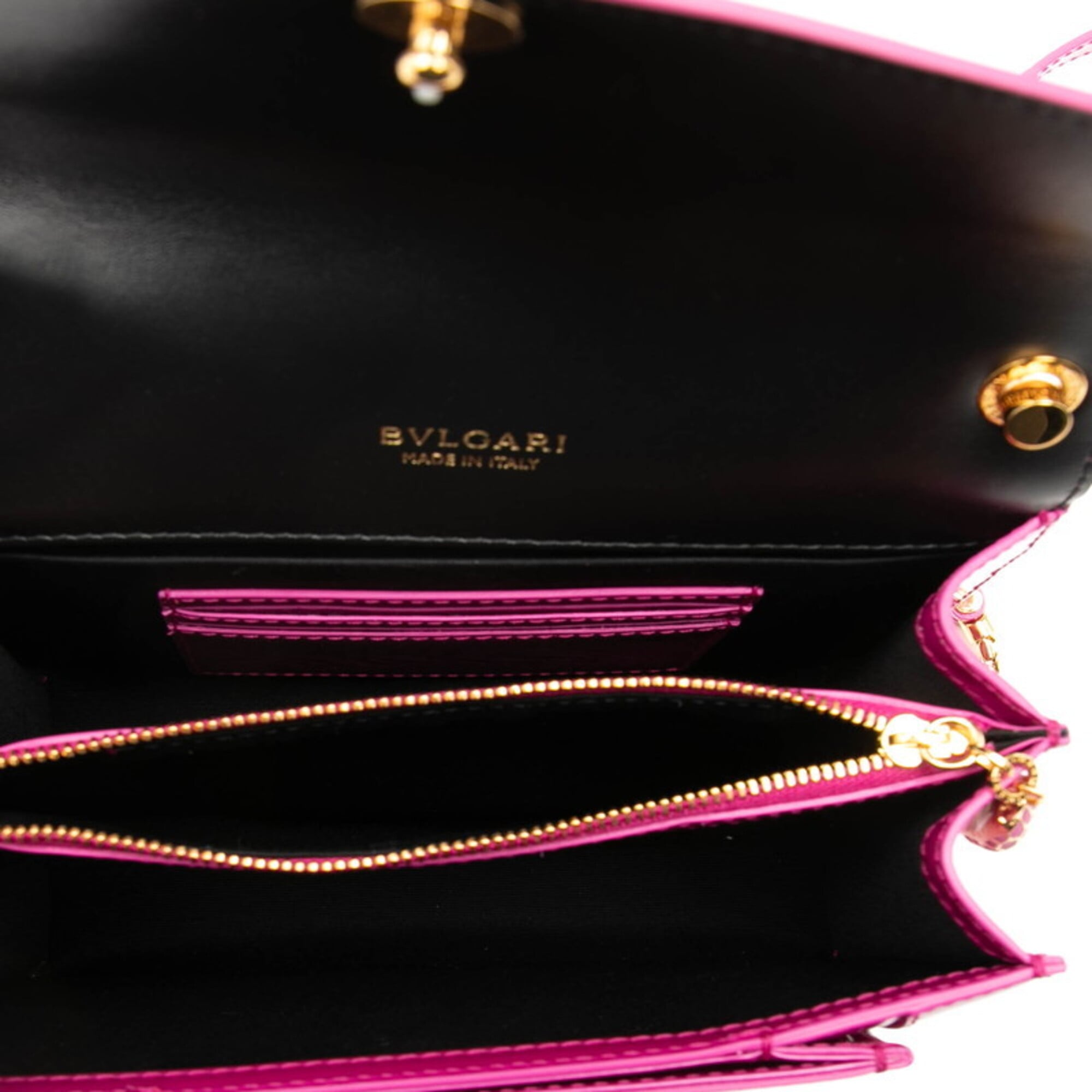 Bvlgari Pink Patent Leather Shoulder Bag (Pre-Owned)