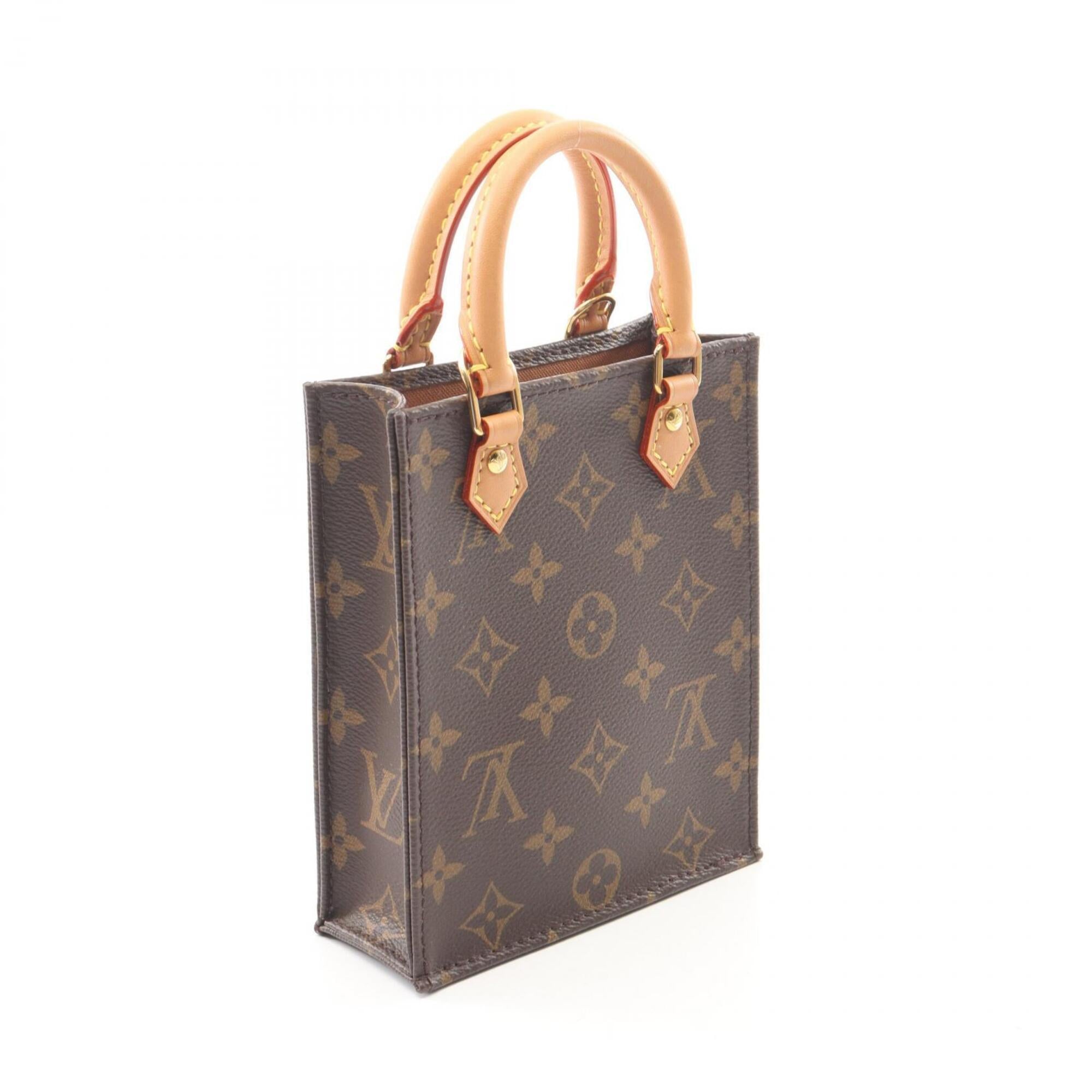 Louis Vuitton Brown Monogram Coated Canvas Leather Handbag (Pre-Owned)