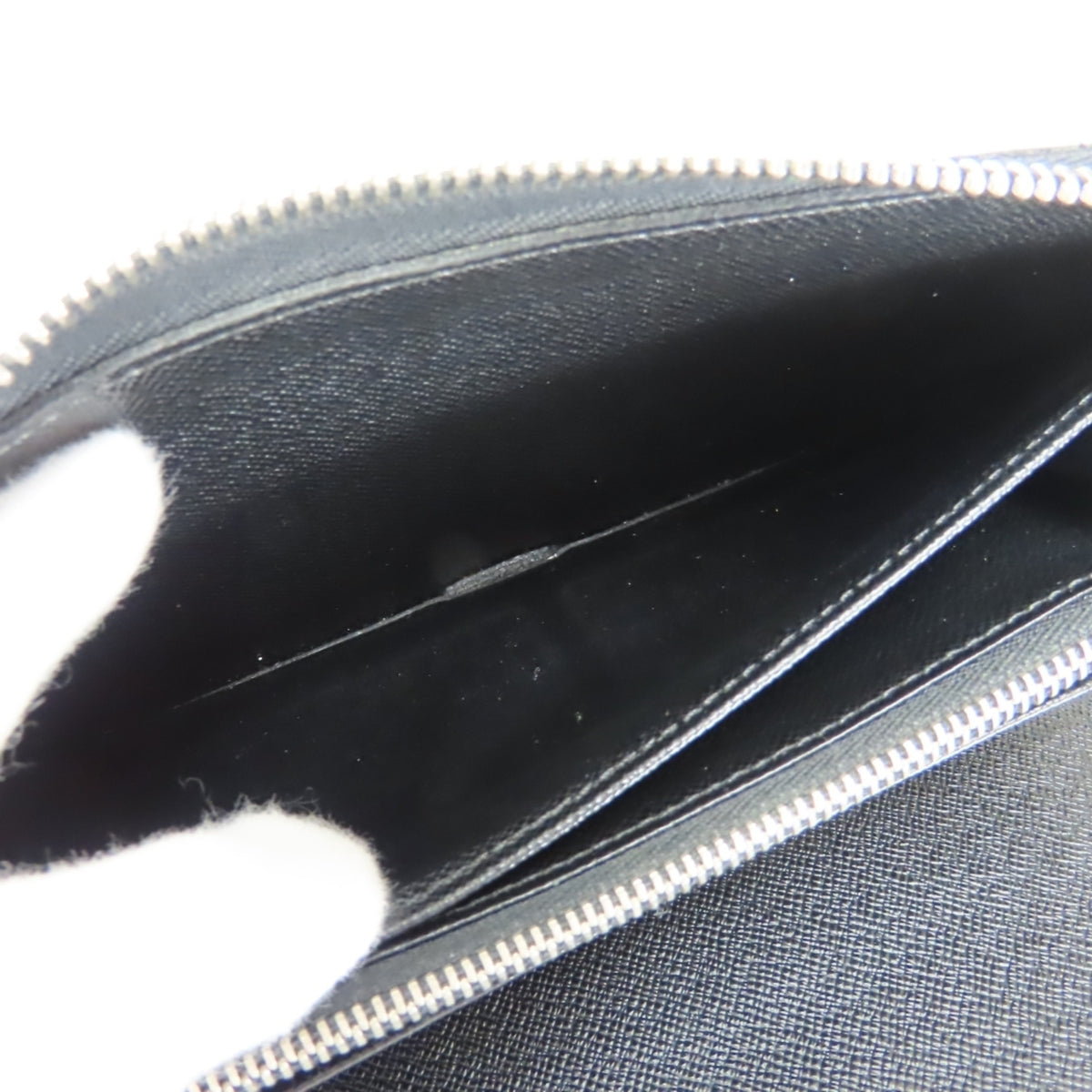 Louis Vuitton Black Gray Damier Graphite Leather Long Wallet (Bi-Fold) (Pre-Owned)