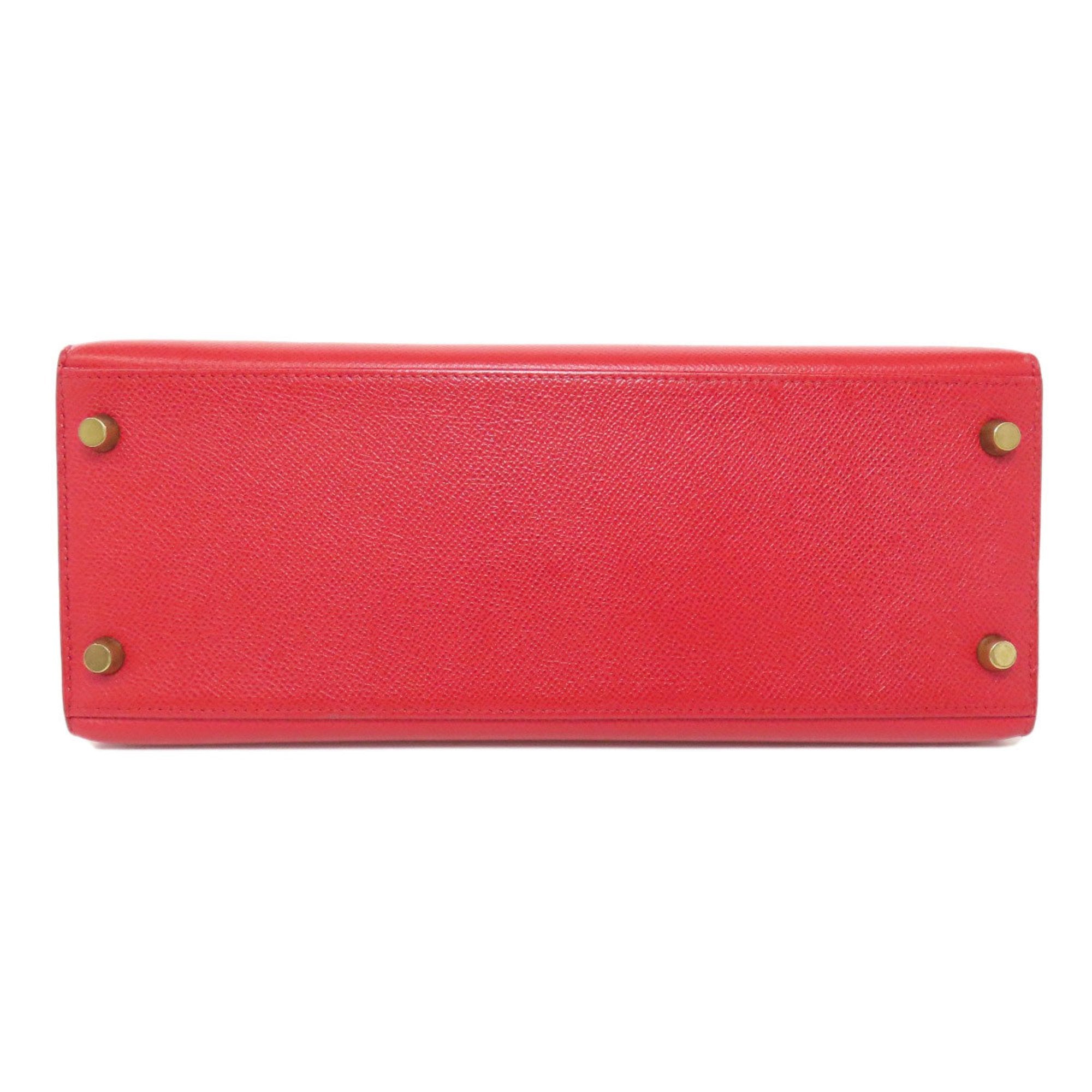 Hermes Red Color Epsom Leather Handbag (Pre-Owned)
