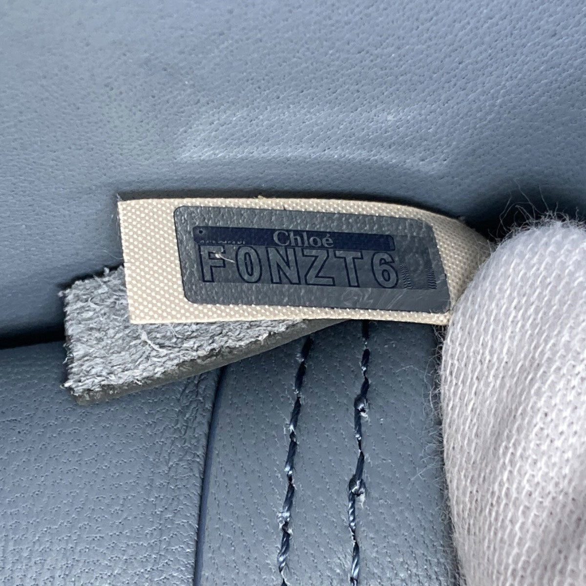 Chloé Light Blue Leather Shoulder Bag (Pre-Owned)