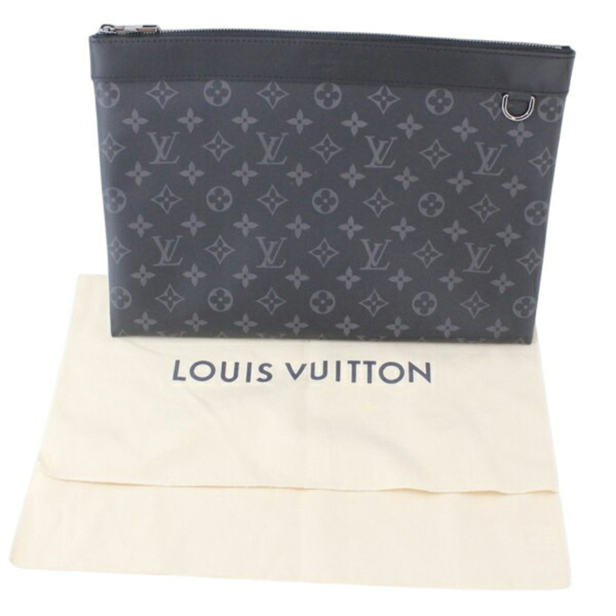 Louis Vuitton Monogram Eclipse Black Monogram Eclipse Monogram Eclipse Clutch Bag Pochette (Pre-Owned)