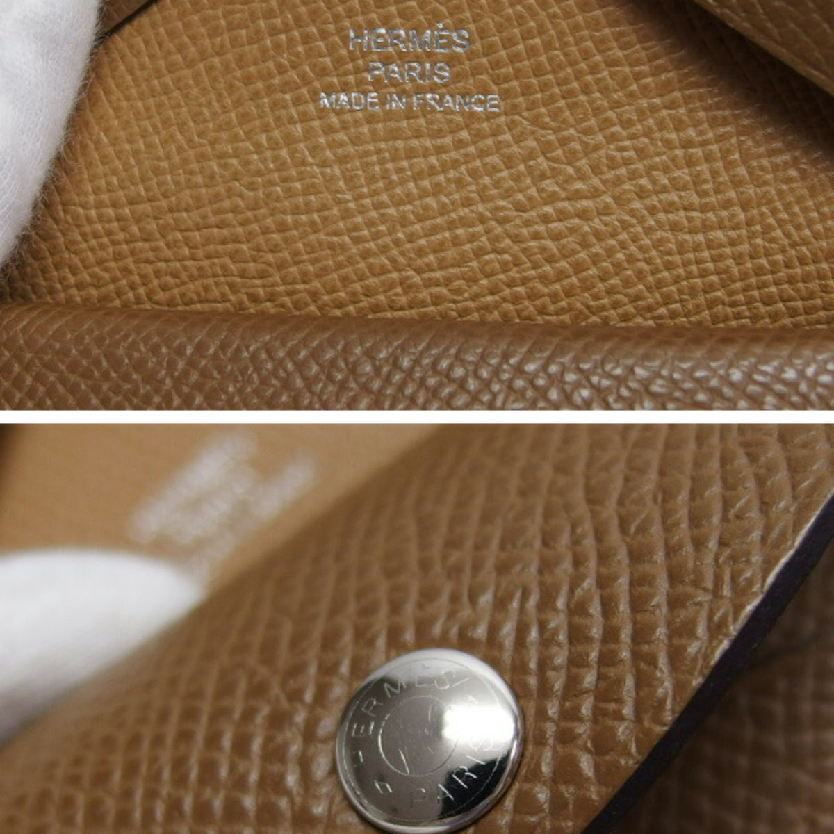 Hermes Brown Marron Epsom Leather Coin Purse/Coin Case (Pre-Owned)