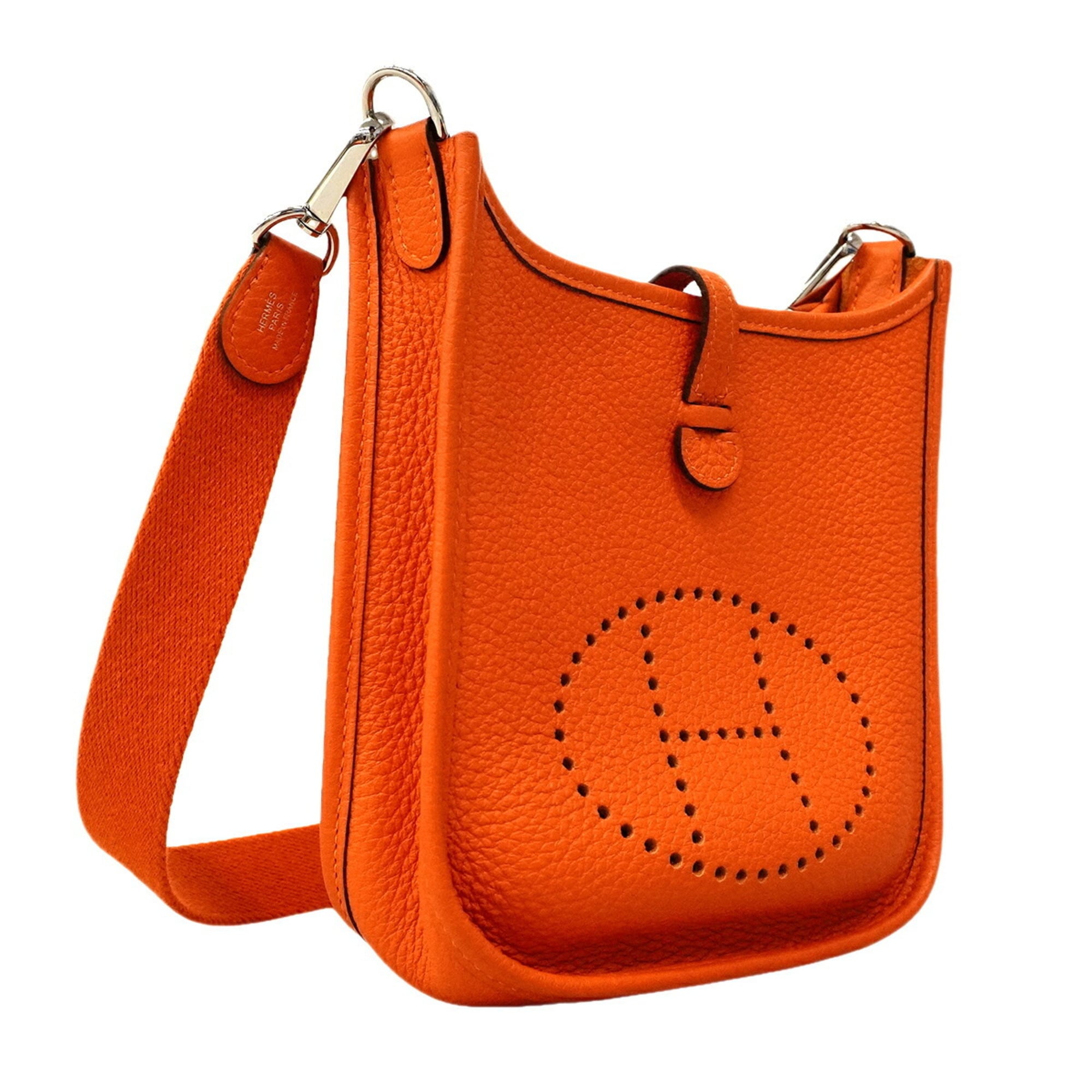 Hermes Capucine Taurillon Clemence Leather Shoulder Bag (Pre-Owned)
