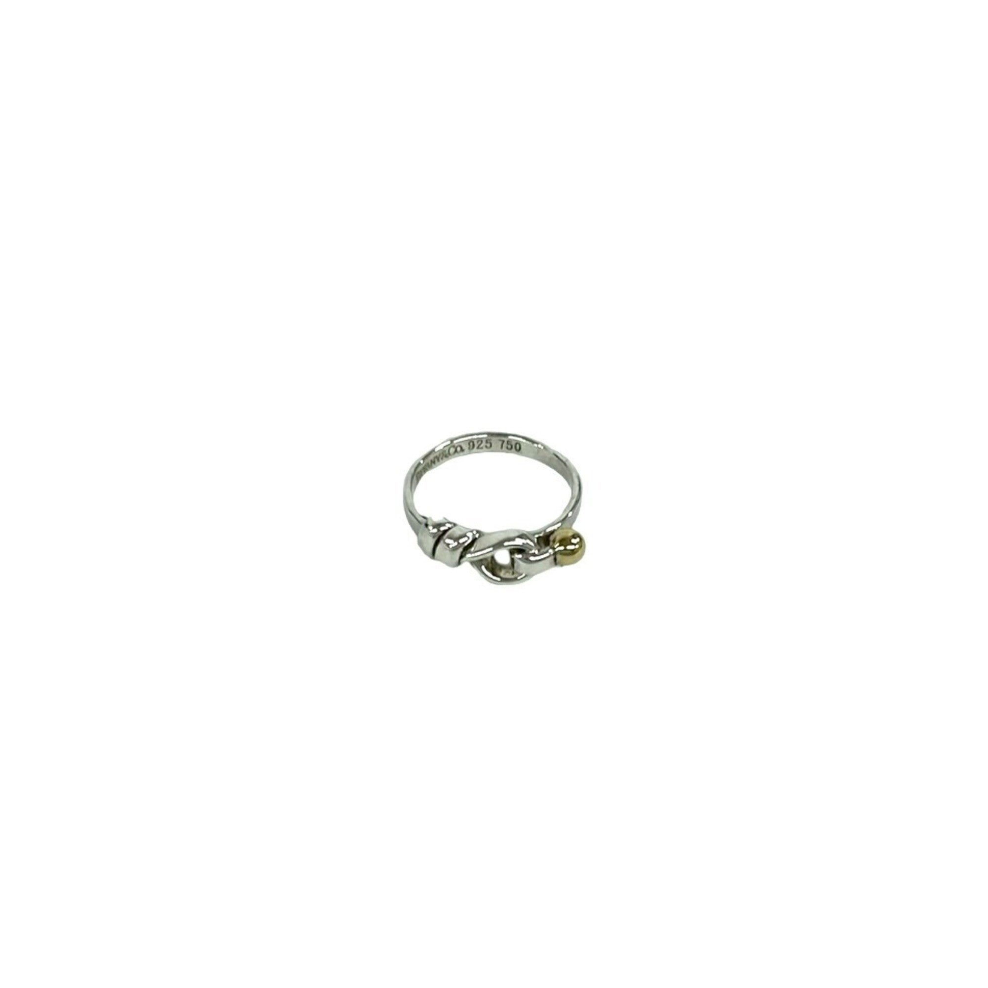 Tiffany Gold Silver Yellow Gold (18K) Silver 925 Band Ring (Pre-Owned)
