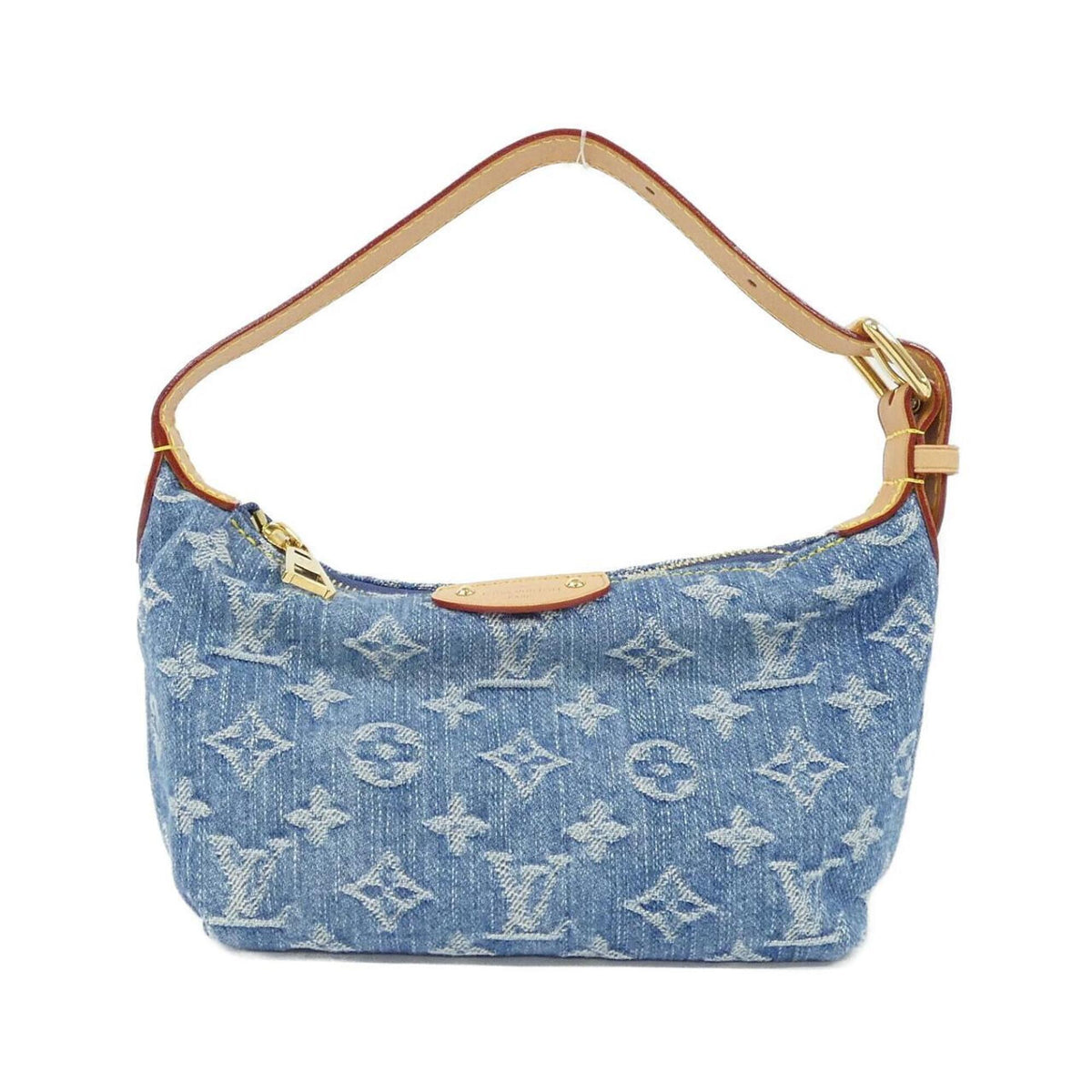 Louis Vuitton Blue Monogram Denim Pochette Shoulder Bag (Pre-Owned)