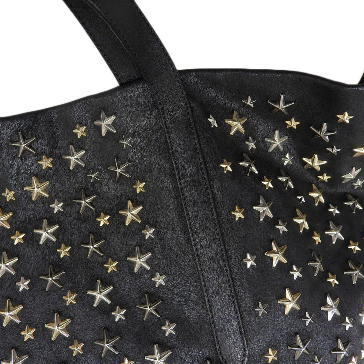 Jimmy Choo Black Leather Tote Bag (Pre-Owned)