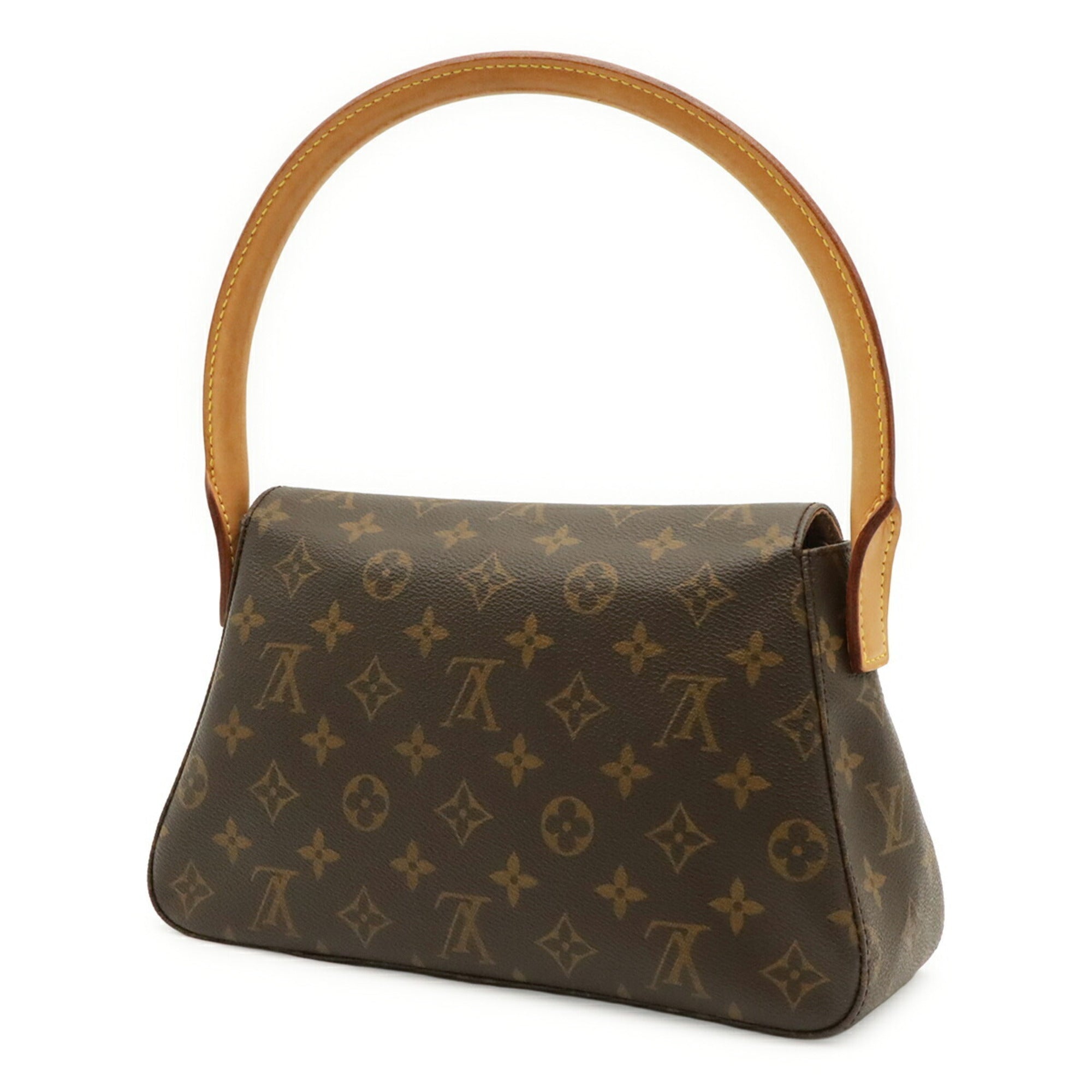 Louis Vuitton Brown Monogram Canvas Handbag Shoulder Bag (Pre-Owned)