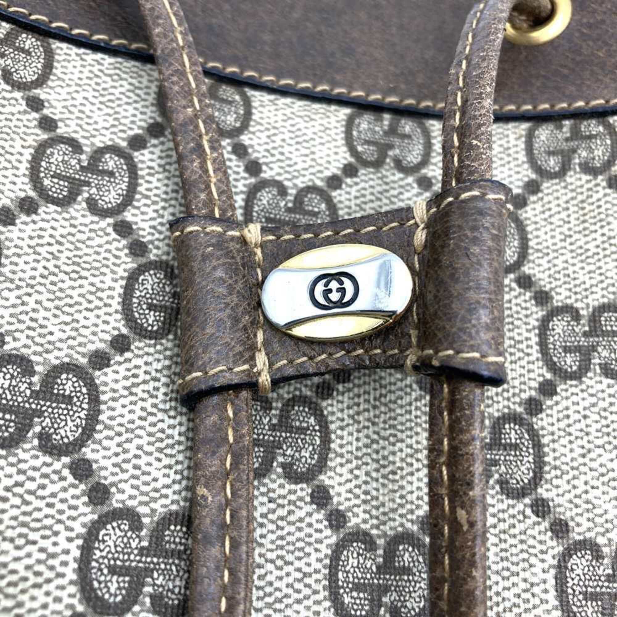 Gucci Brown Gg Supreme Shoulder Bag (Pre-Owned)