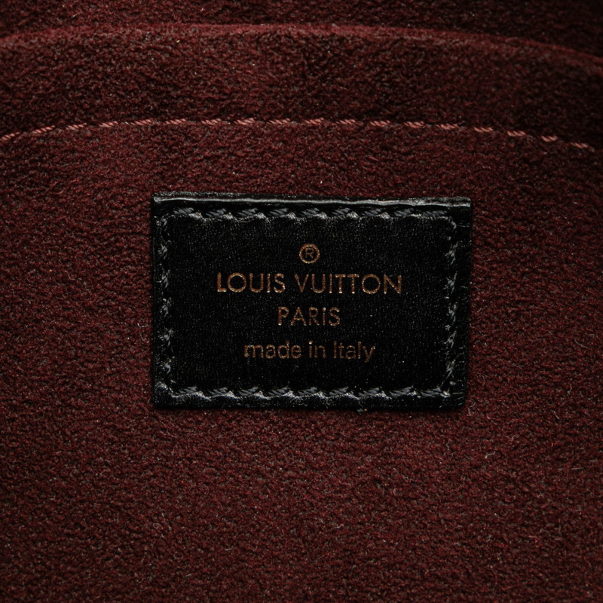 Louis Vuitton Black Khaki Noir Leather Handbag Shoulder Bag (Pre-Owned)