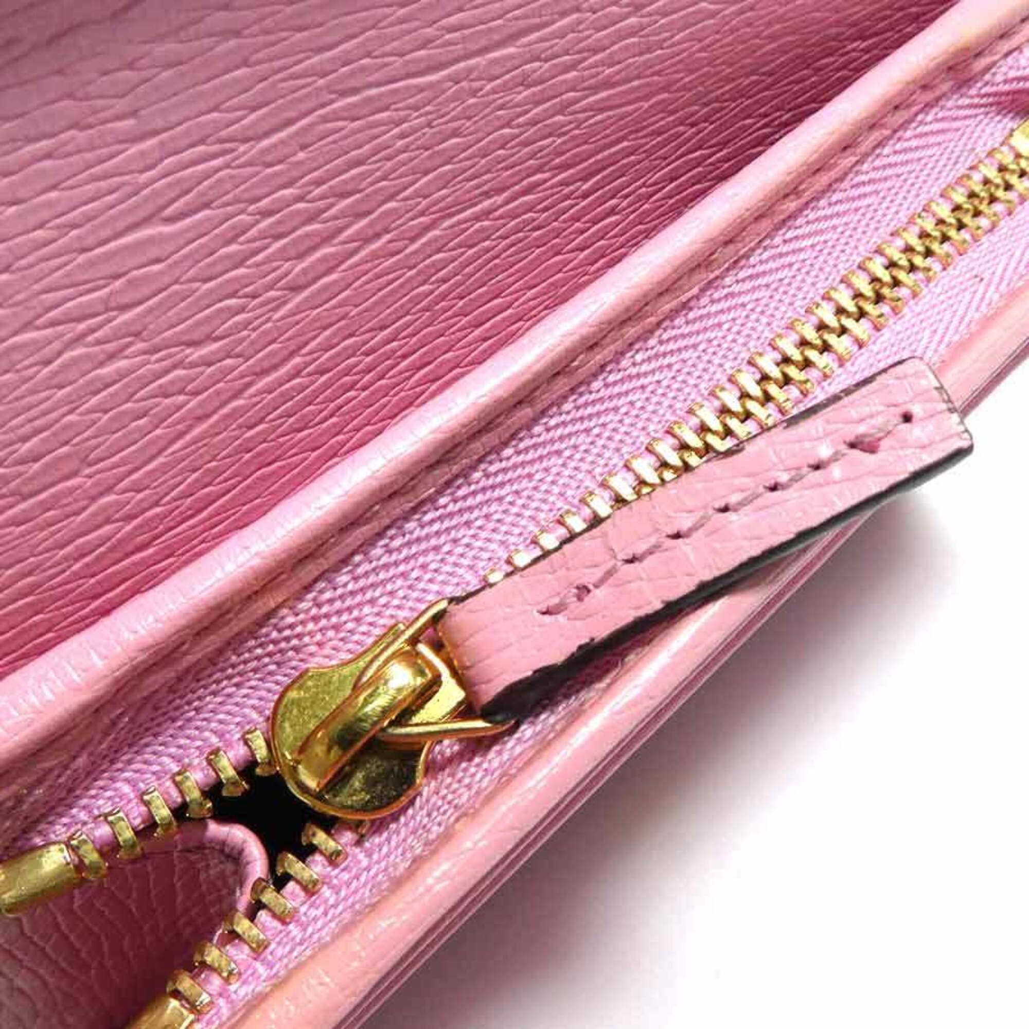 Gucci Pink Leather Wallet (Bi-Fold) (Pre-Owned)