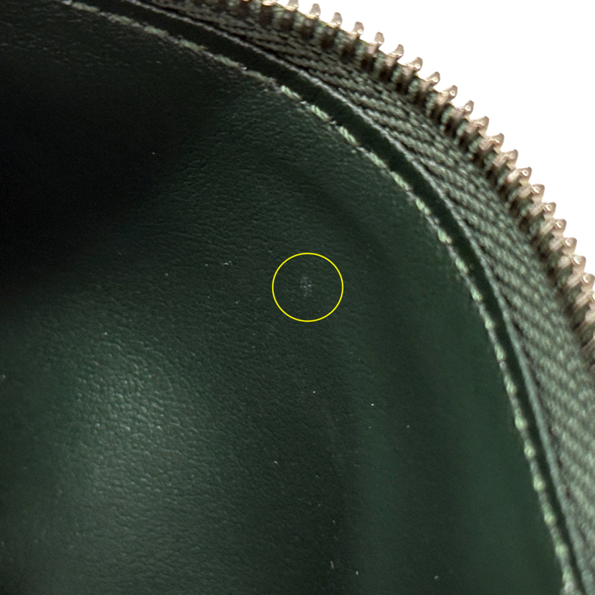 Louis Vuitton Green Leather Wallet (Tri-Fold) (Pre-Owned)