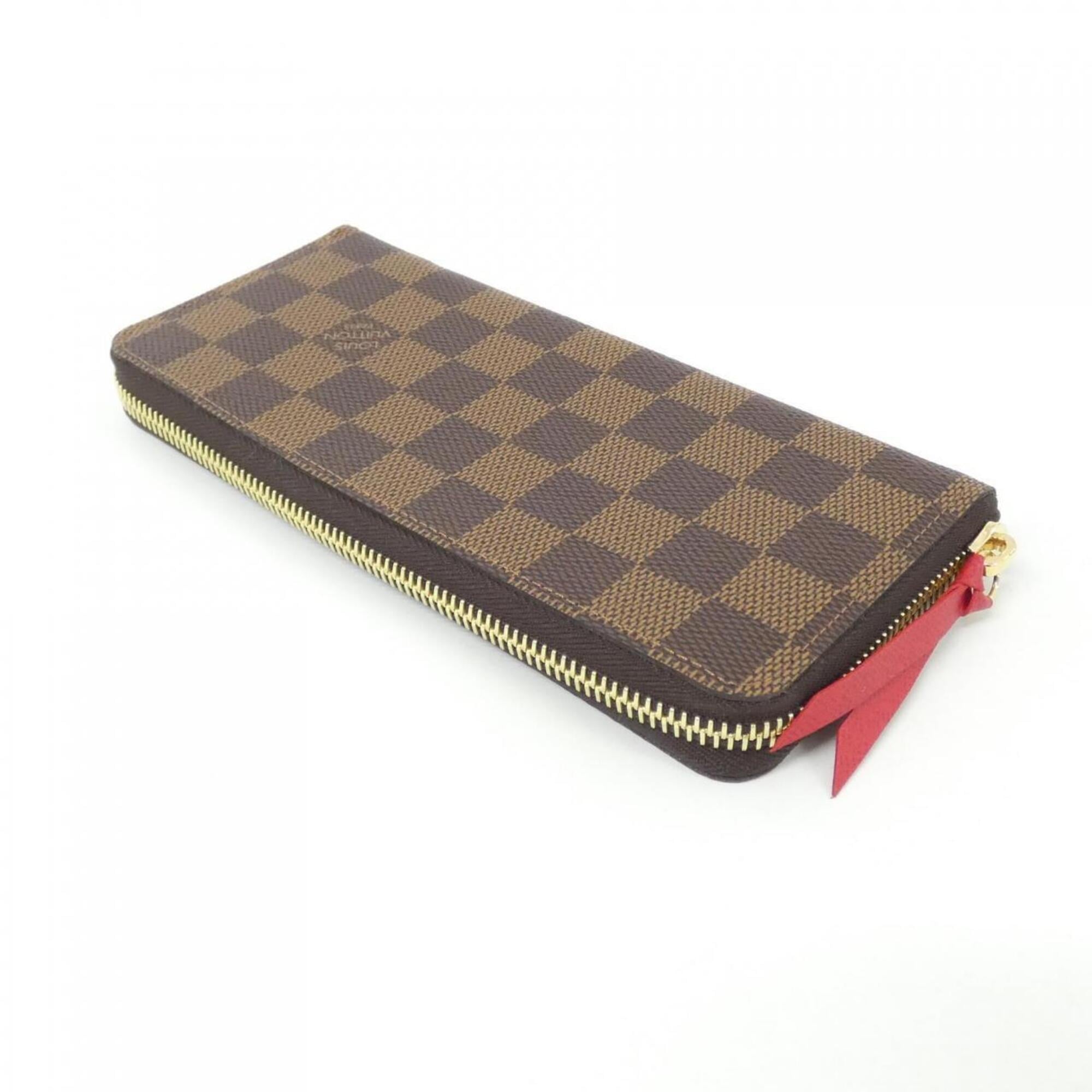 Louis Vuitton Damier Ebene Coated Canvas Long Wallet (Bi-Fold) (Pre-Owned)