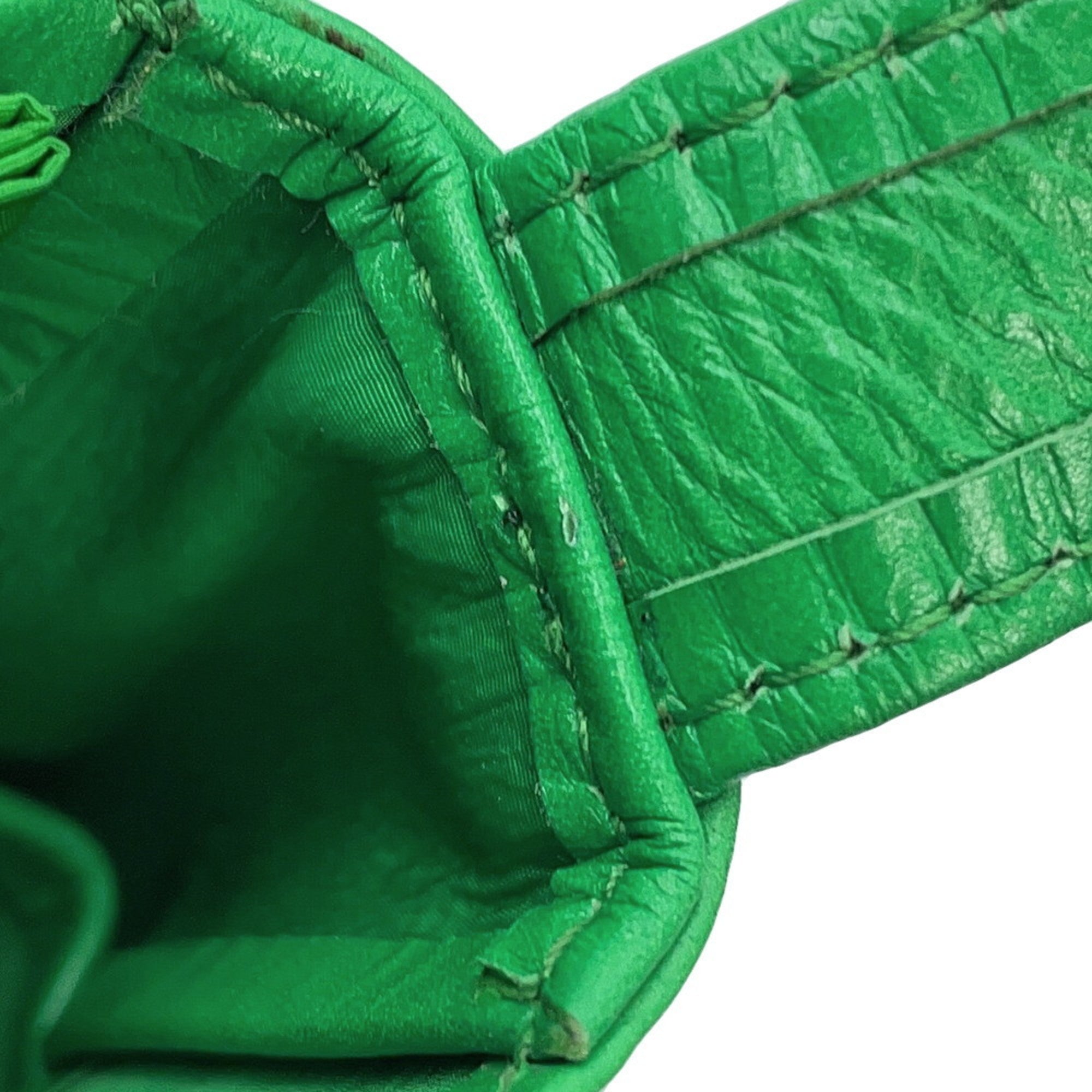 Bottega Veneta Green Handbag Shoulder Bag (Pre-Owned)