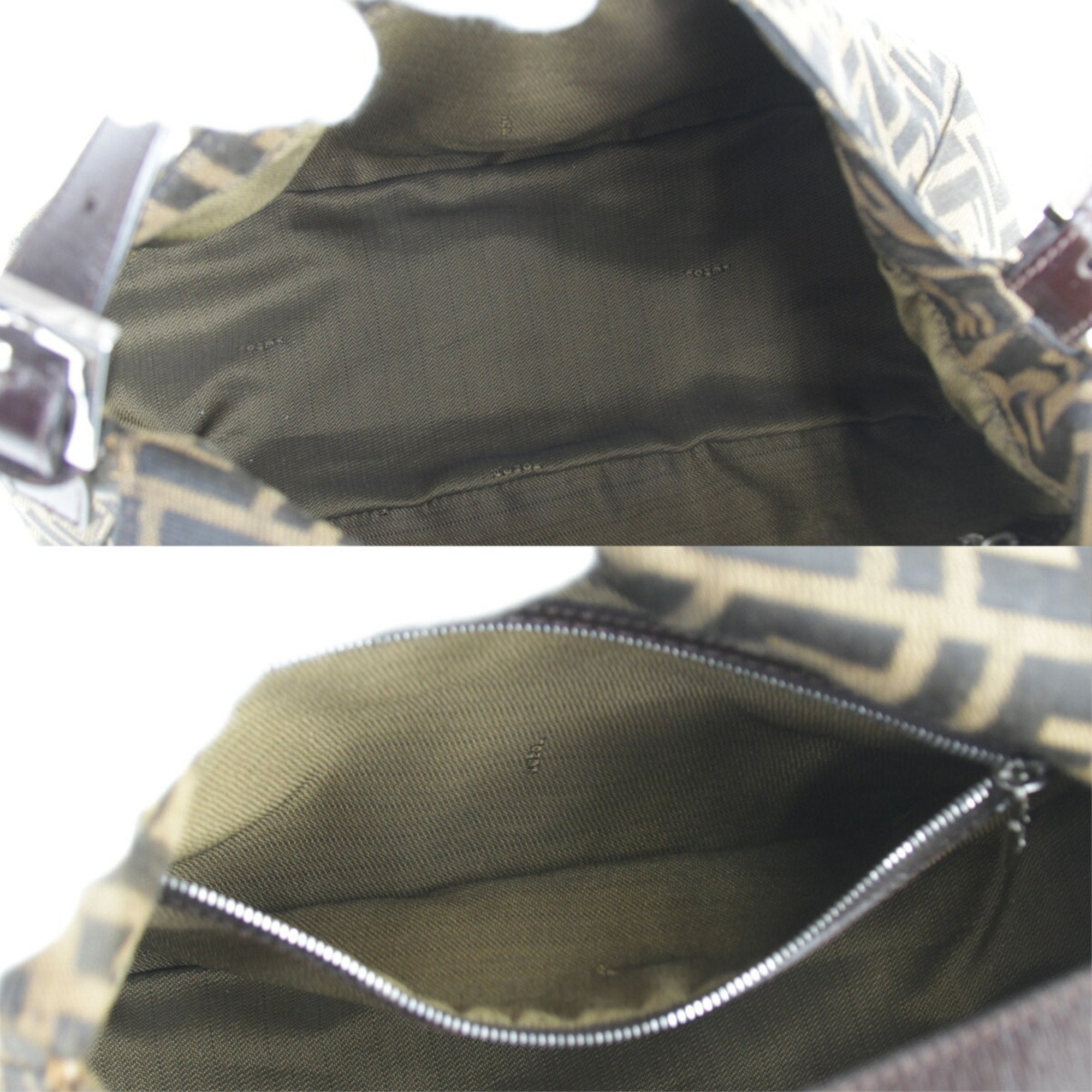 Fendi Brown Canvas Shoulder Bag (Pre-Owned)
