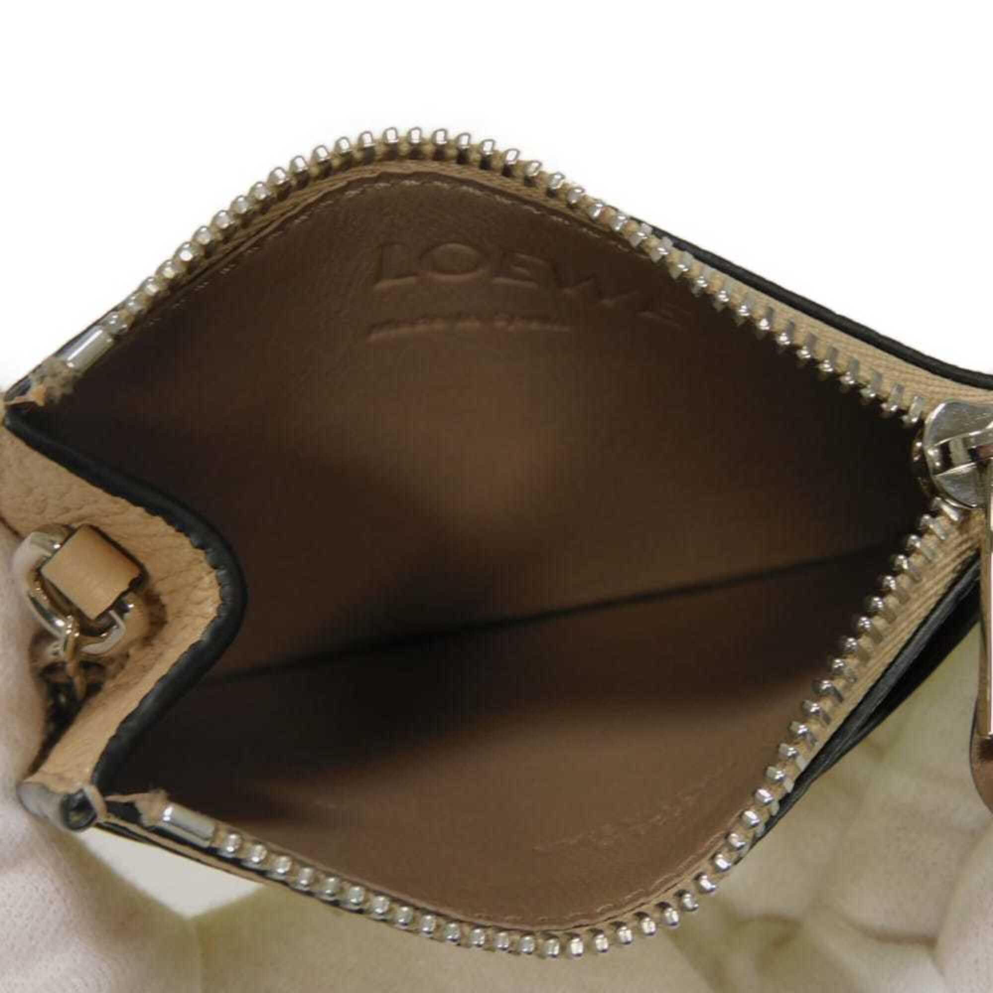 Loewe Nude Beige Leather Coin Purse/Coin Case (Pre-Owned)