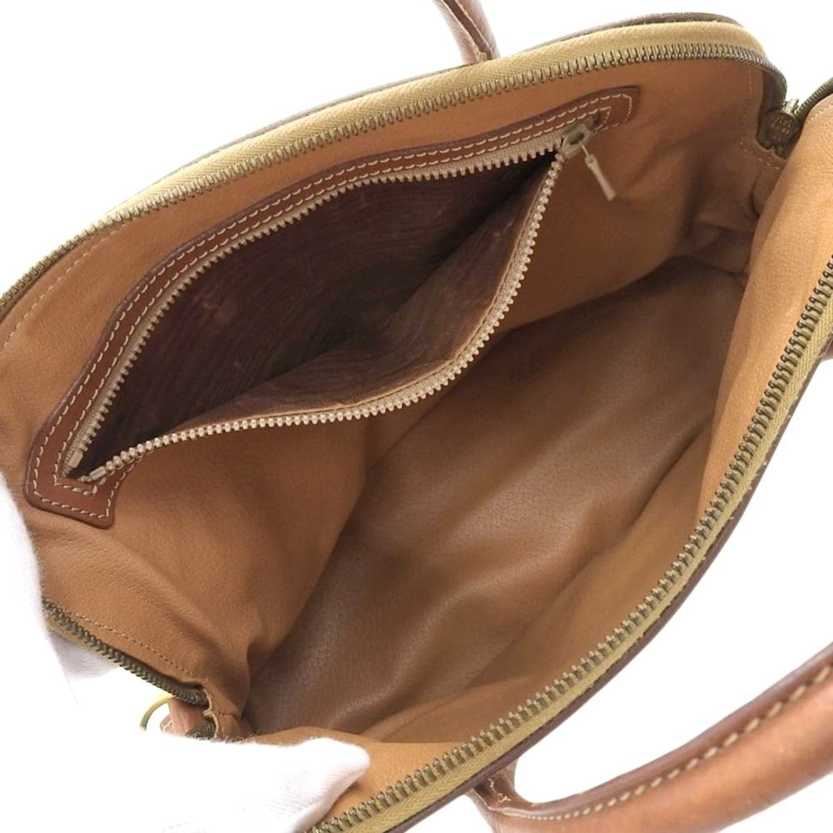 Celine Beige Brown Pvc Leather Handbag (Pre-Owned)